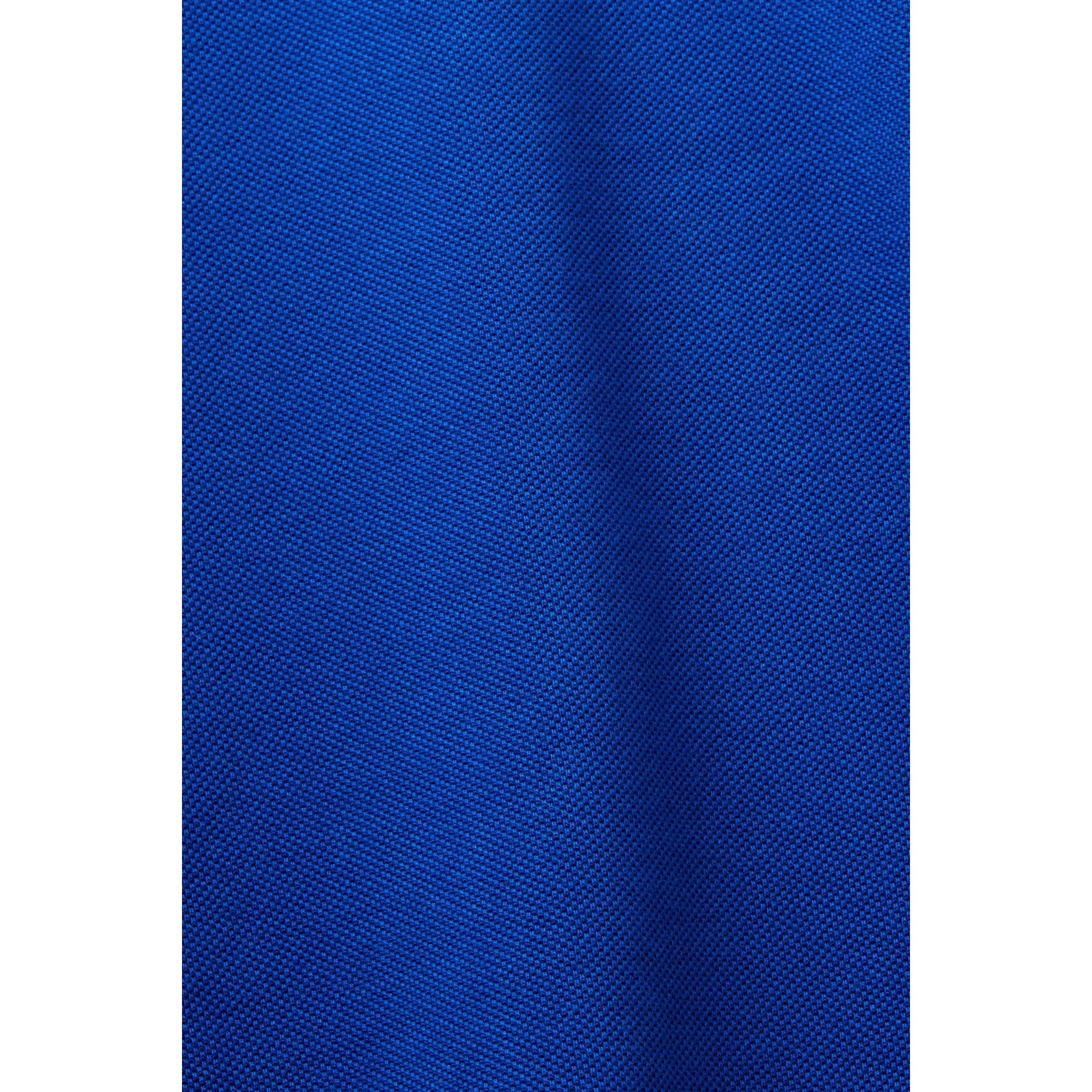 ESPRIT Polo marškiniai ilgos rank. vyrams, Mėlyna, Cotton Pique Polo Shirt 4