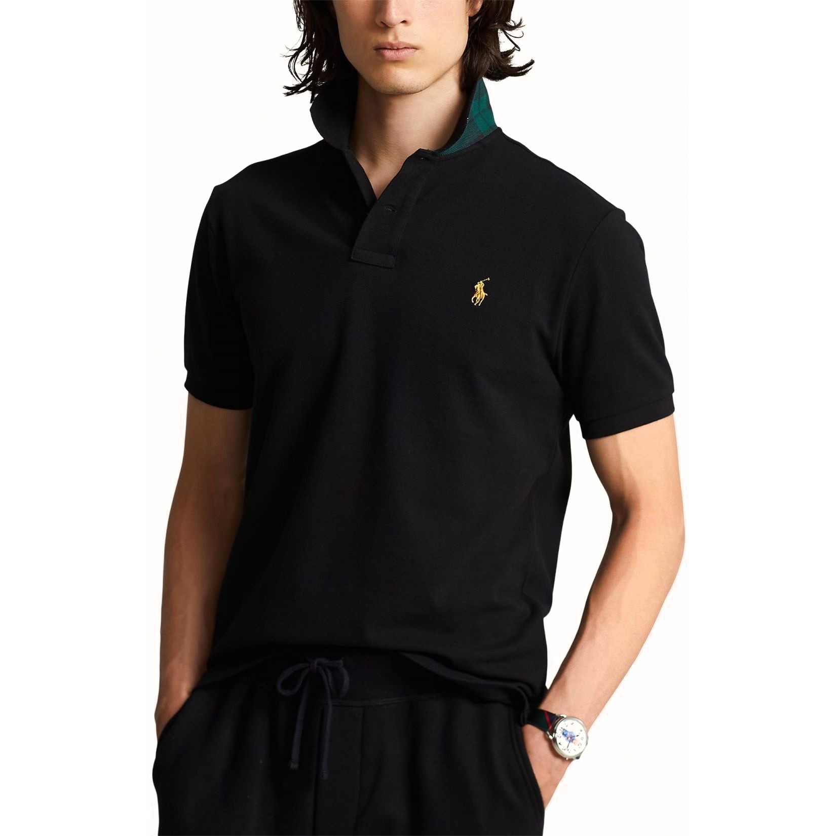 POLO RALPH LAUREN Polo marškiniai trumpos rank. vyrams, Juoda, Short sleeve polo shirt 2