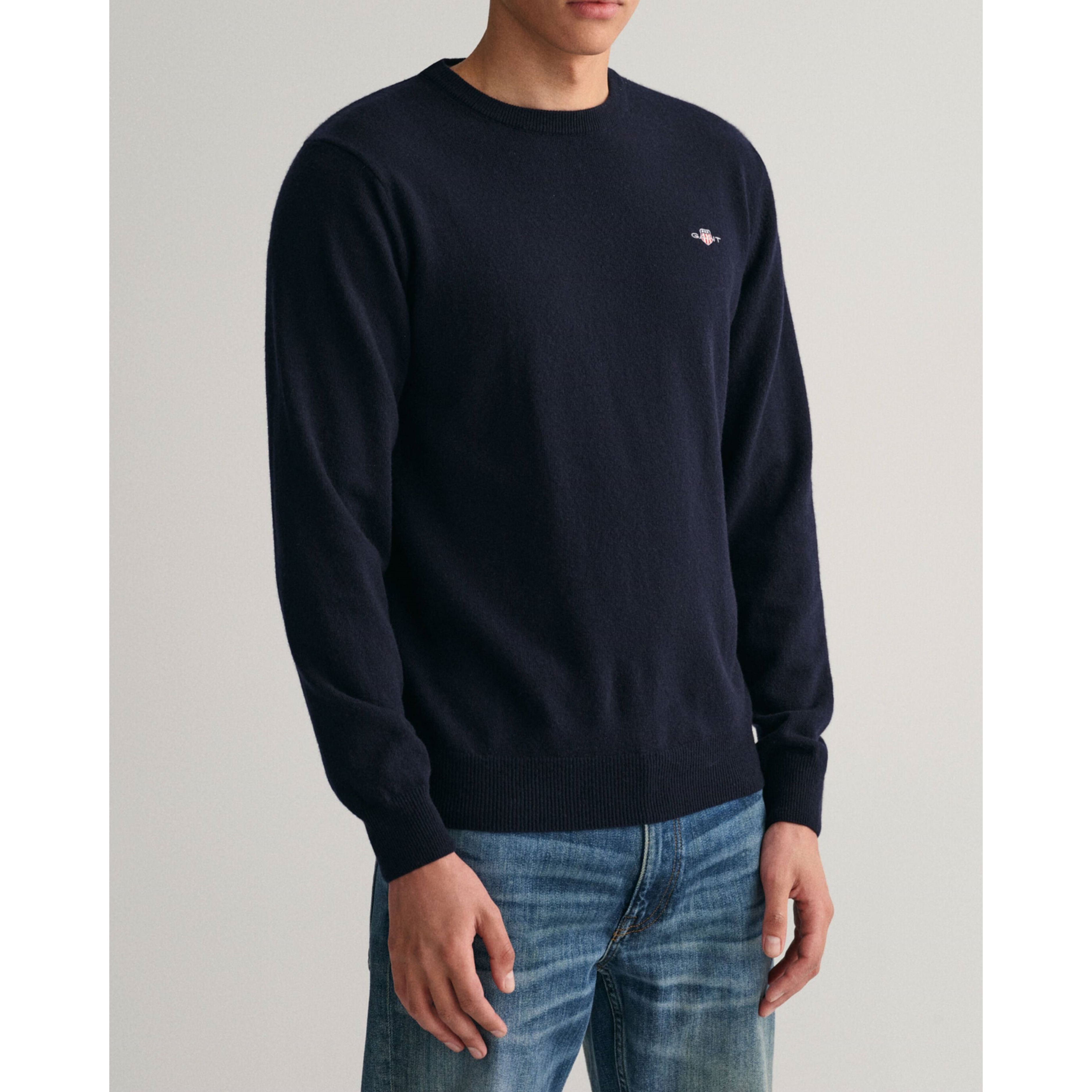 GANT Megztinis vyrams, Mėlyna, SUPERFINE LAMBSWOOL 2