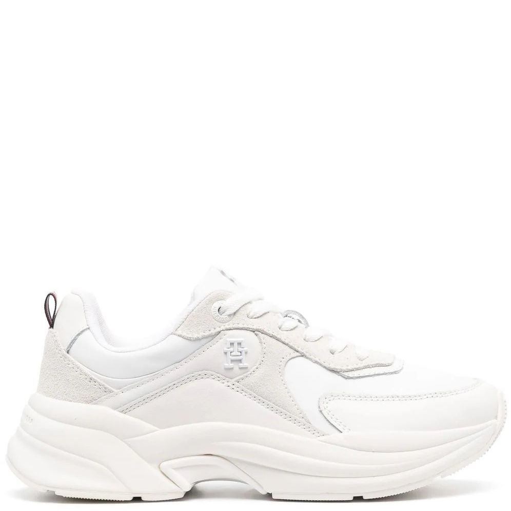 TOMMY HILFIGER Sportiniai bateliai moterims, Balta, Elevated chunky runner shoe 1