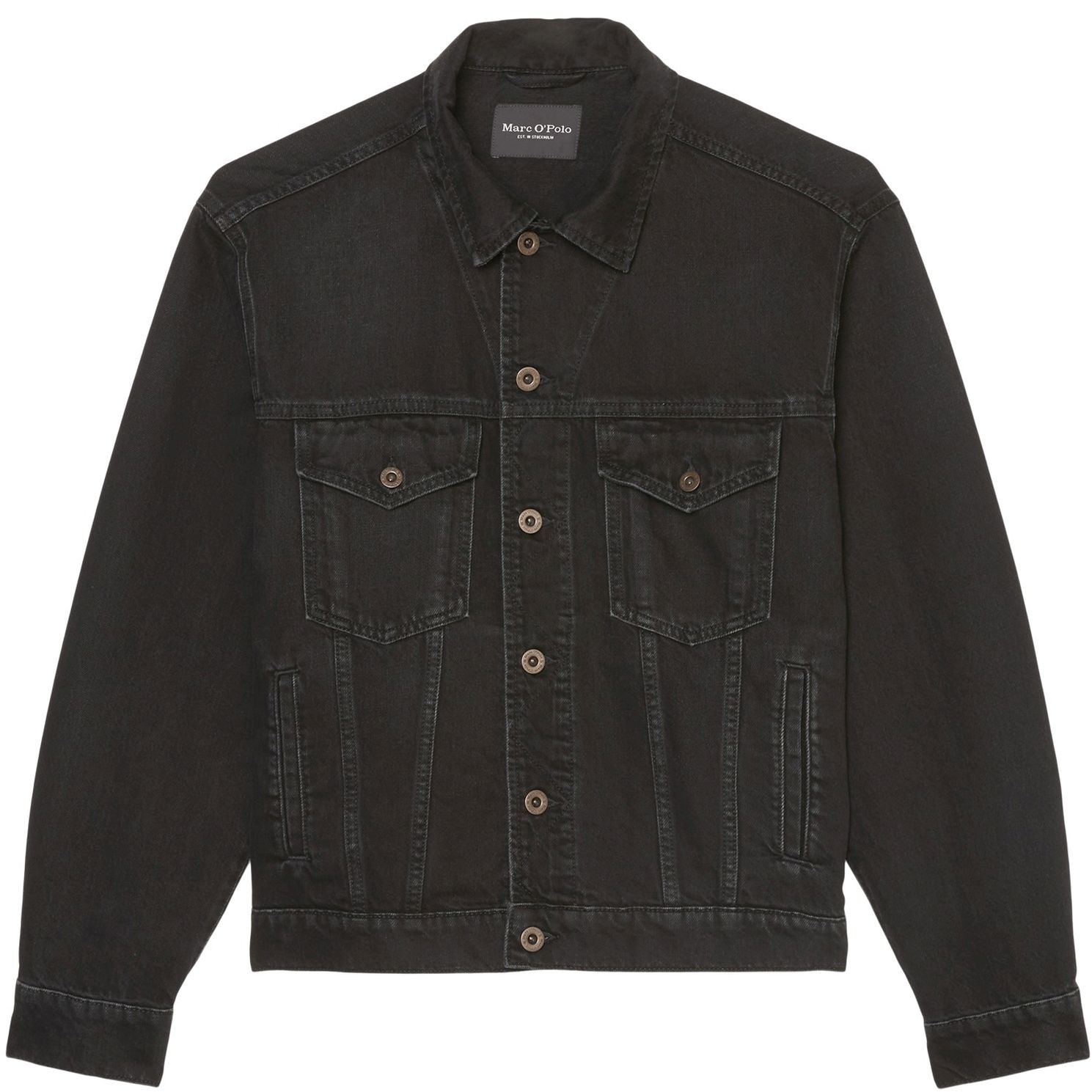 MARC O'POLO Džinsinis švarkas vyrams, Juoda 1