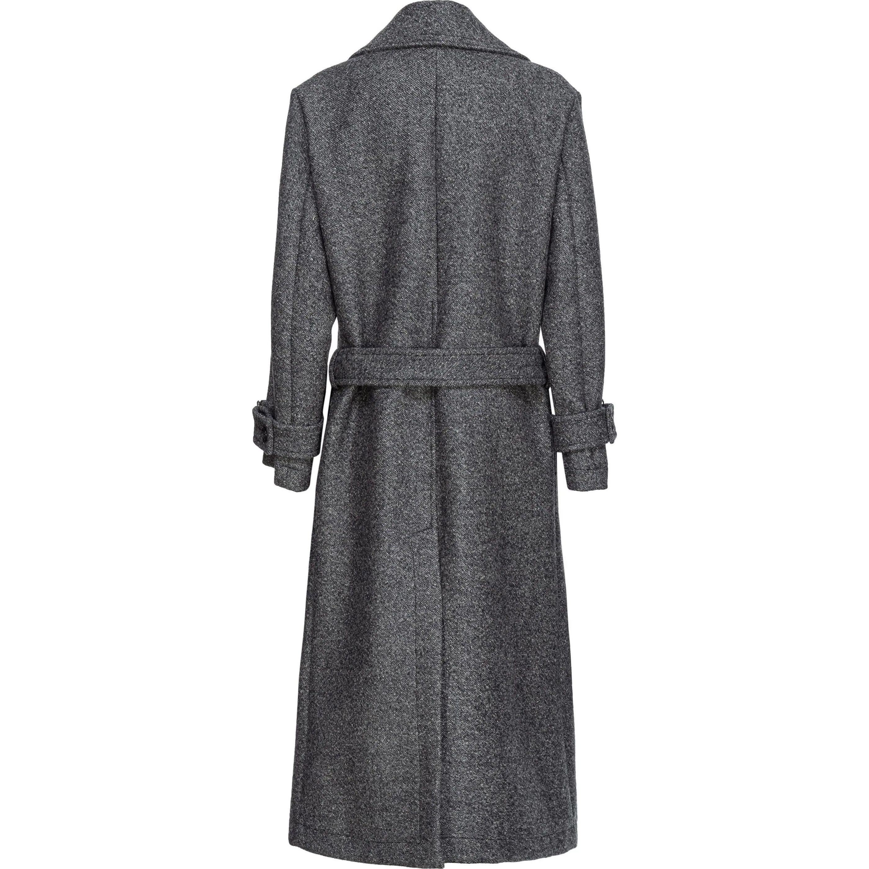 PINKO Paltas moterims, Pilka, Fastening double-breasted coat 2
