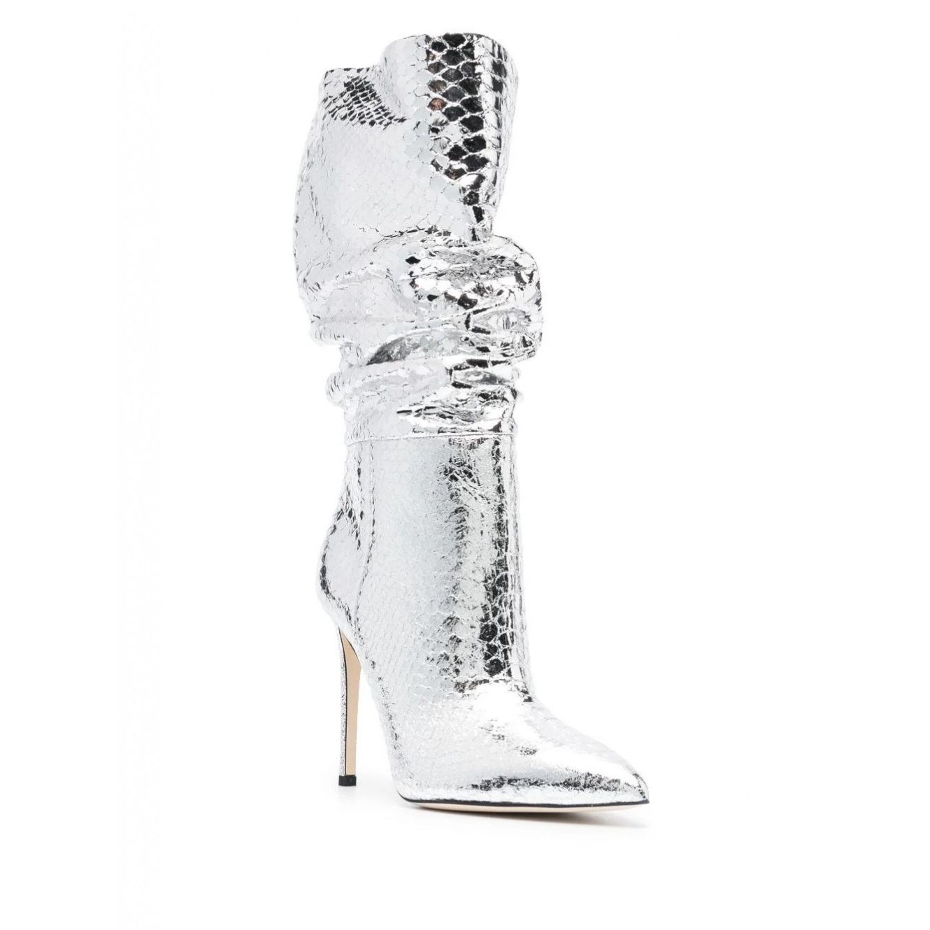 PARIS TEXAS Aulinukai moterims, Sidabrinė, Stiletto slouchy boot 1