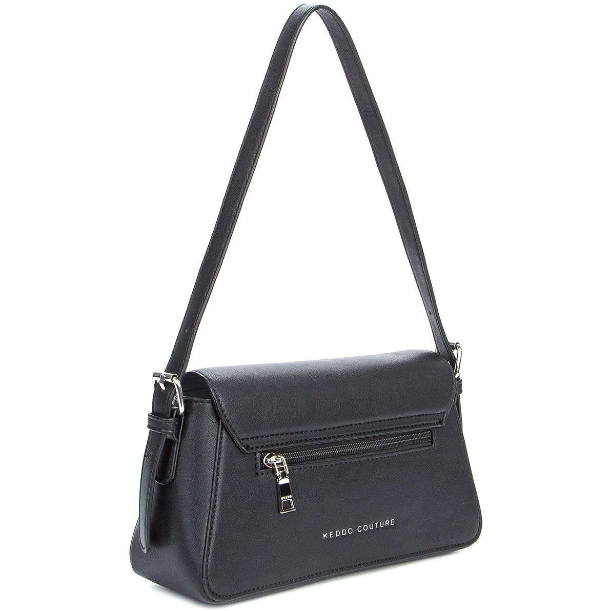 KEDDO COUTURE Rankinė per petį moterims, Juoda, Shoulder bag 3