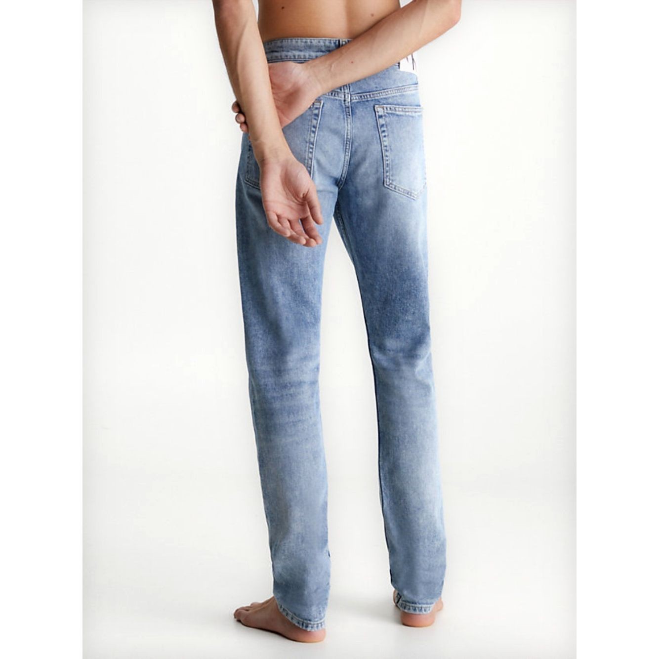CALVIN KLEIN JEANS Aptempti džinsai vyrams, Mėlyna, Slim taper jeans 3