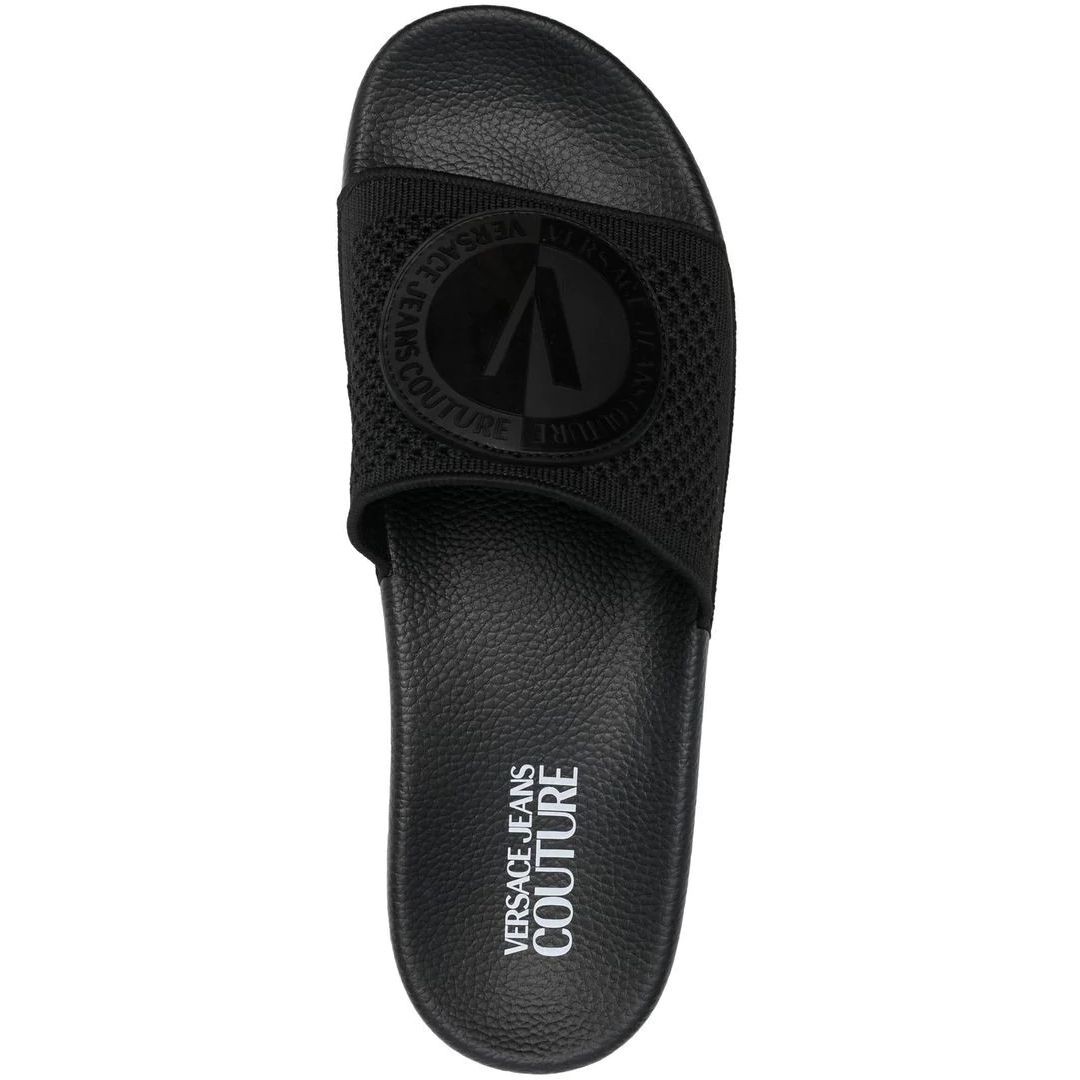 VERSACE JEANS CUTURE Šlepetės vyrams, Juoda, Fondo slide slippers 4