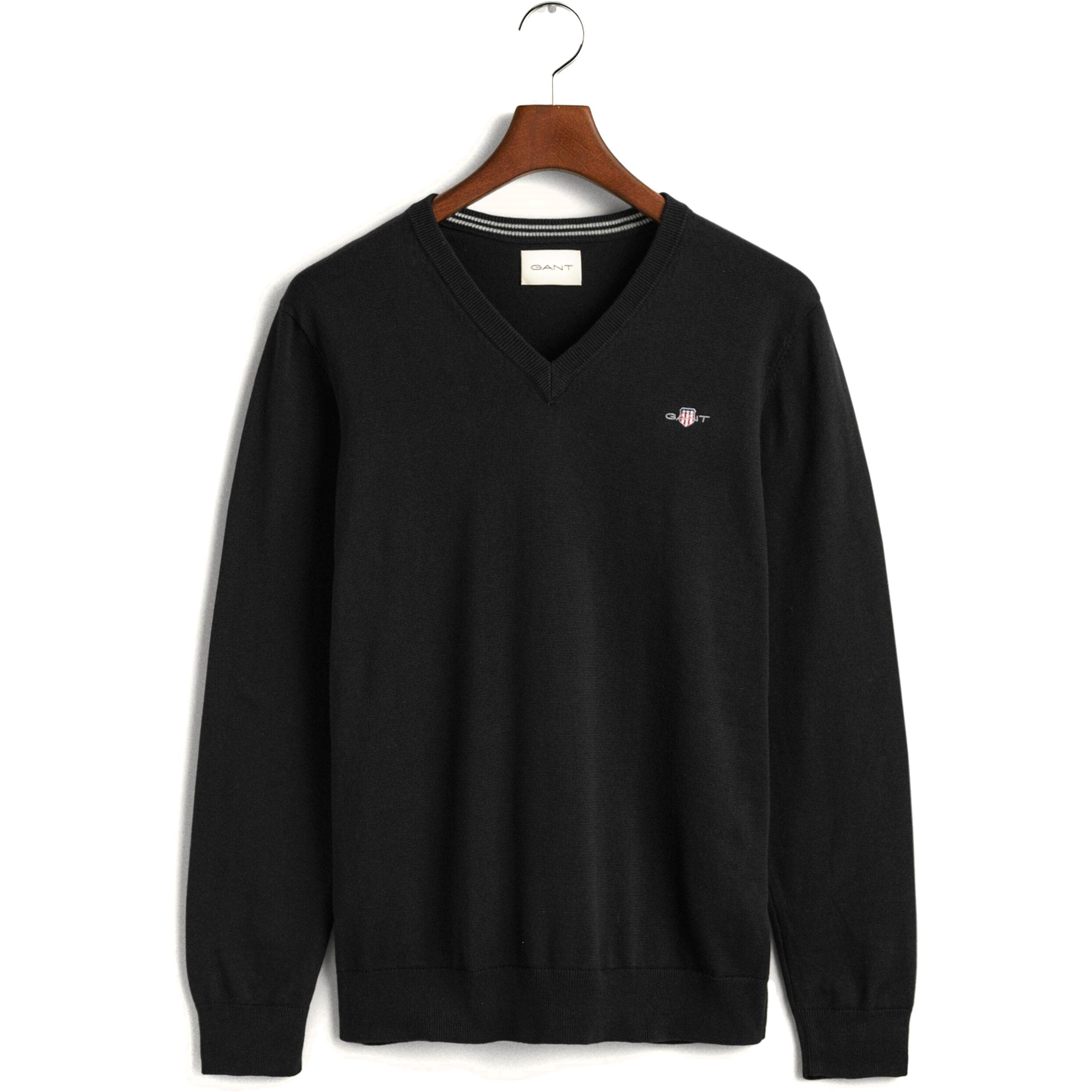 GANT Megztinis vyrams, Juoda, CLASSIC COTTON 1