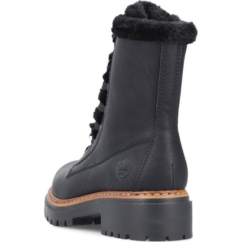 RIEKER Aulinukai moterims, Juoda, Ladies mid height boots 4