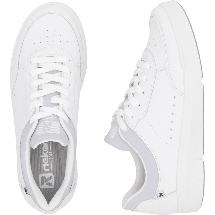 RIEKER Laisvalaikio bateliai moterims, Balta, Sneakers 8
