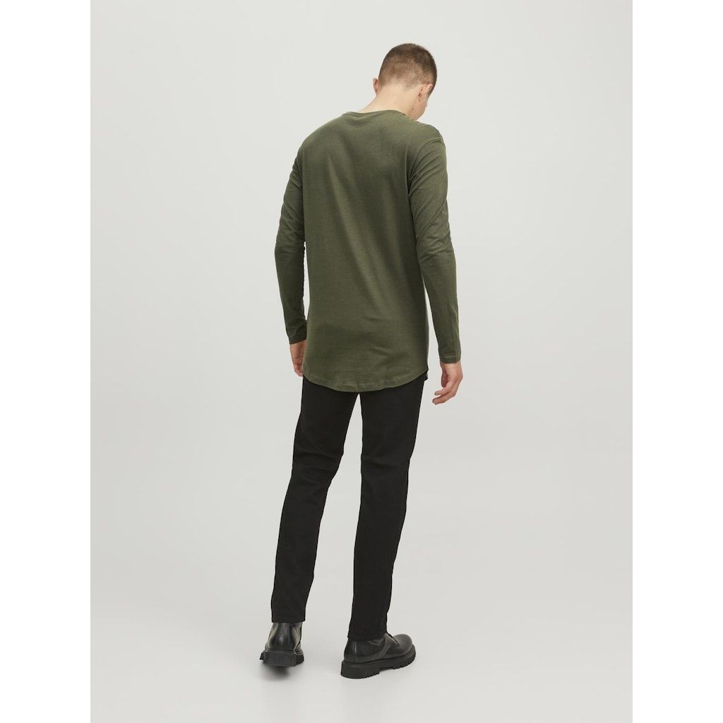 JACK & JONES Marškinėliai ilgom. rankovėmis vyrams, Chaki, Noa tee o-neck 4