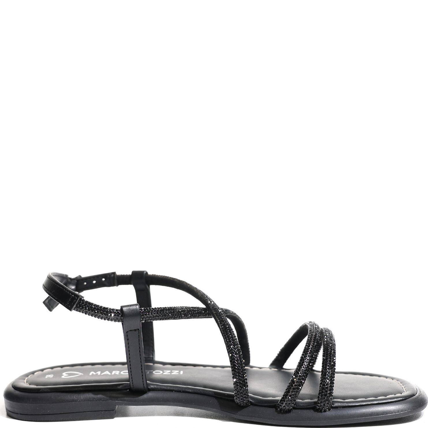 MARCO TOZZI Basutės moterims, Juoda, SANDALS 1