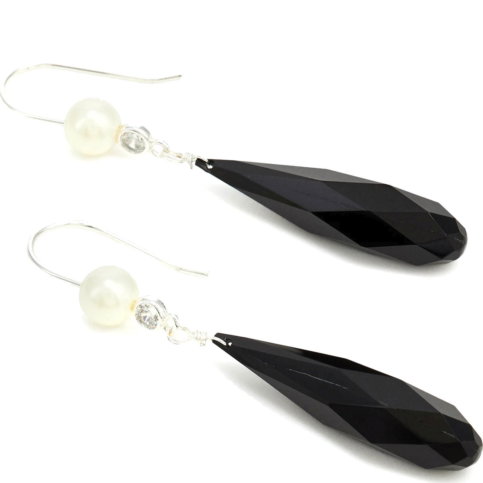 RALPH LAUREN Auskarai moterims, Pilka, Pe pearl stone drop 3