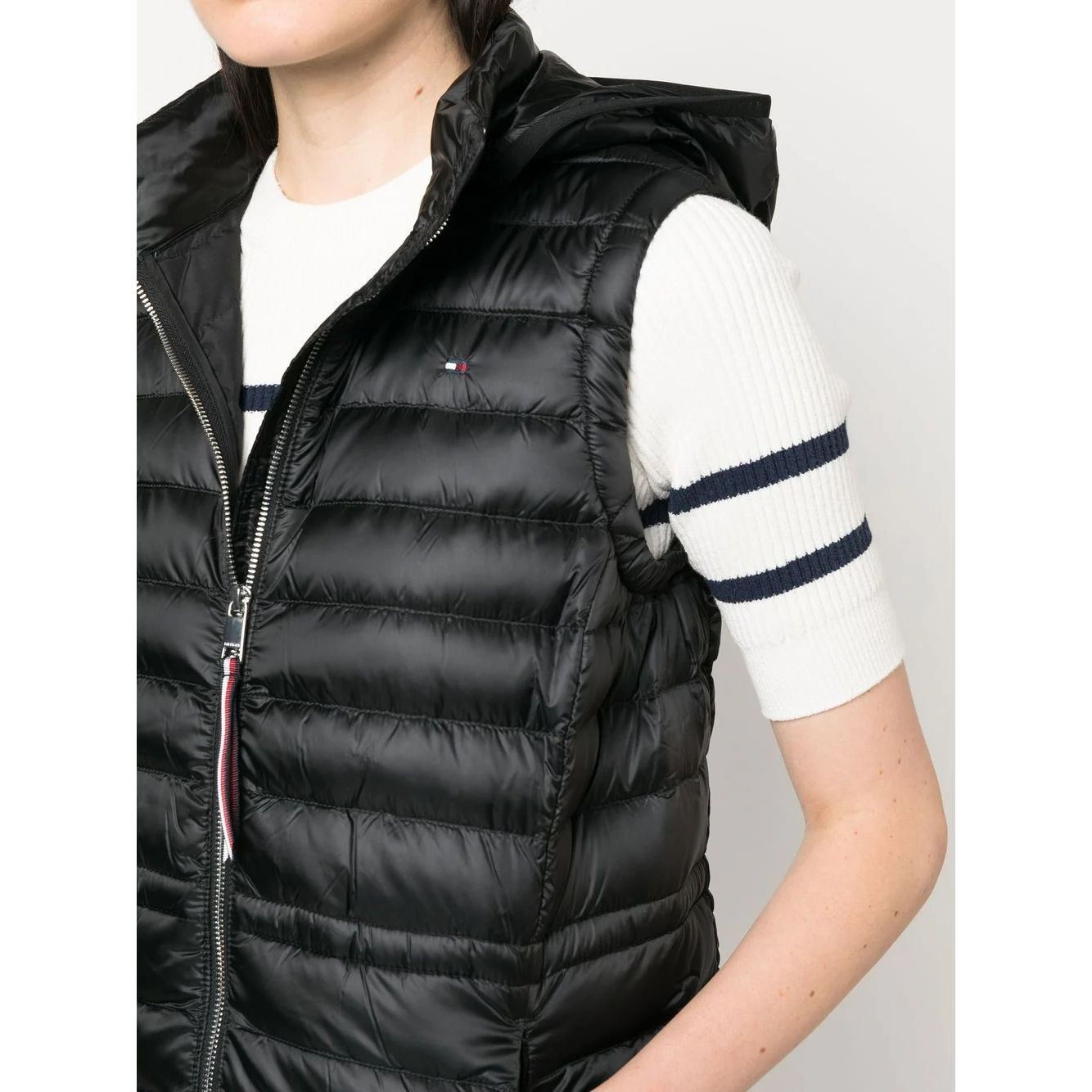 TOMMY HILFIGER Pūkinė liemenė moterims, Juoda, Feminine lw down vest 4