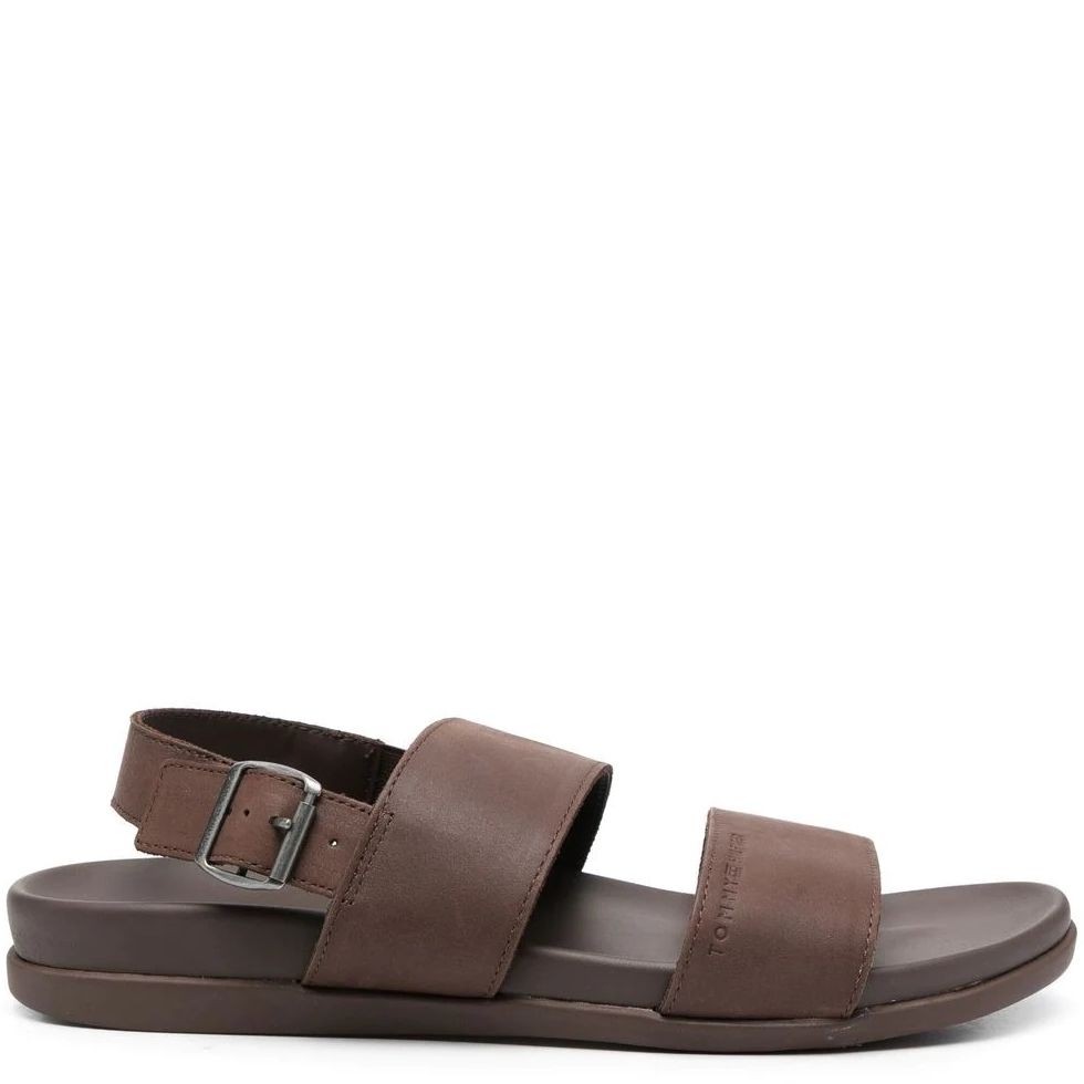 TOMMY HILFIGER Basutės vyrams, Ruda, Premium sandal 1
