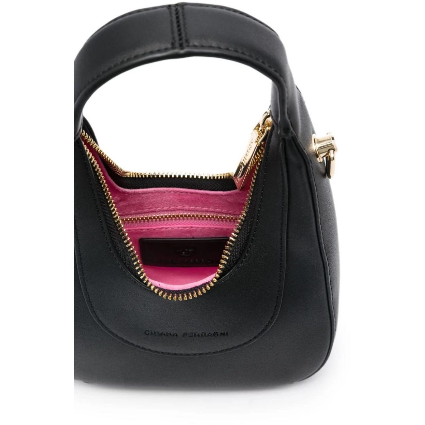 CHIARA FERRAGNI Rankinė, krepšys moterims, Juoda, Golden eye star  hobo bag 4