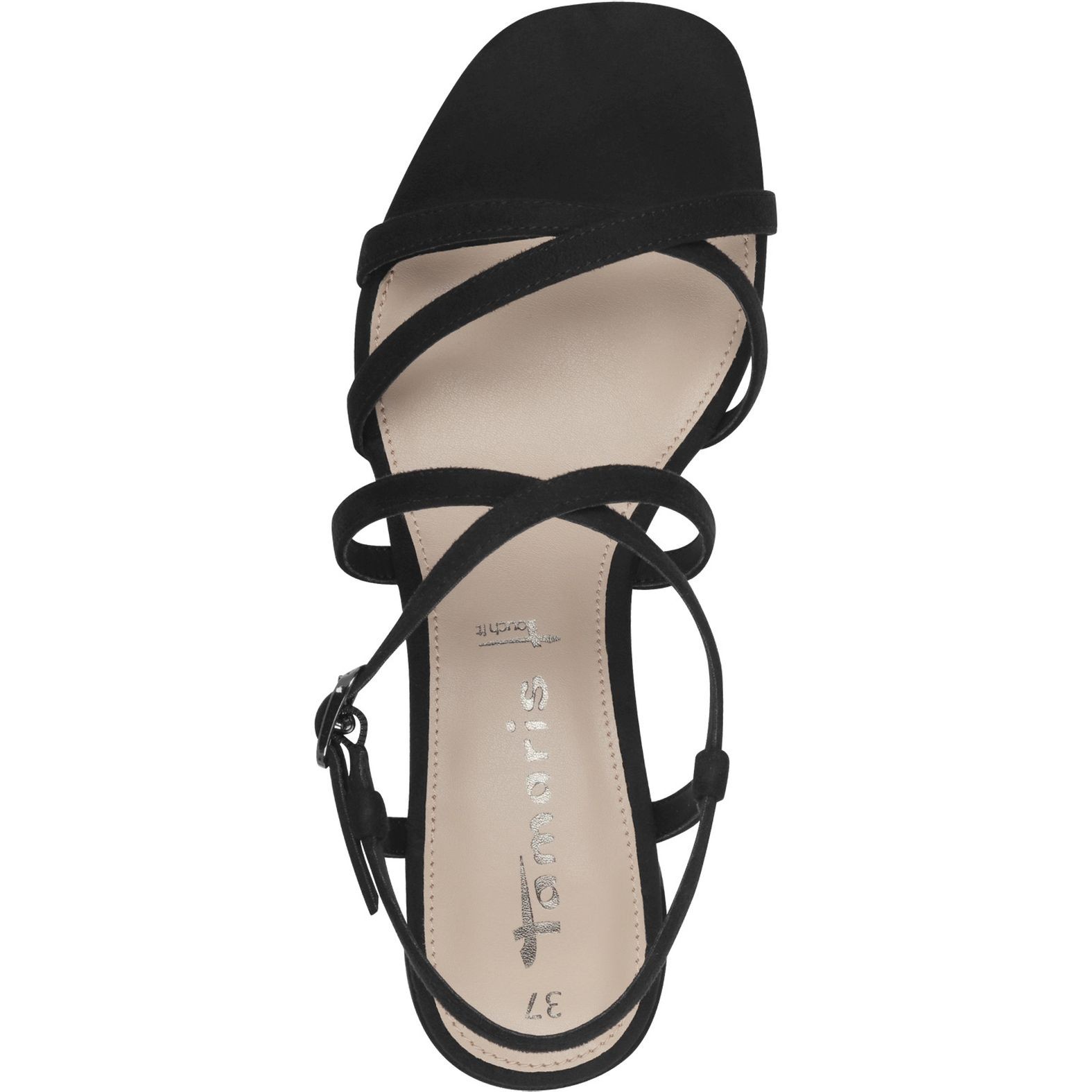 TAMARIS Basutės moterims, Juoda, Sandal heel 4