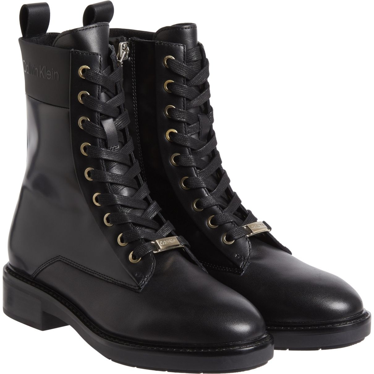 CALVIN KLEIN Aulinukai moterims, Juoda, Sole combat boot wl 1