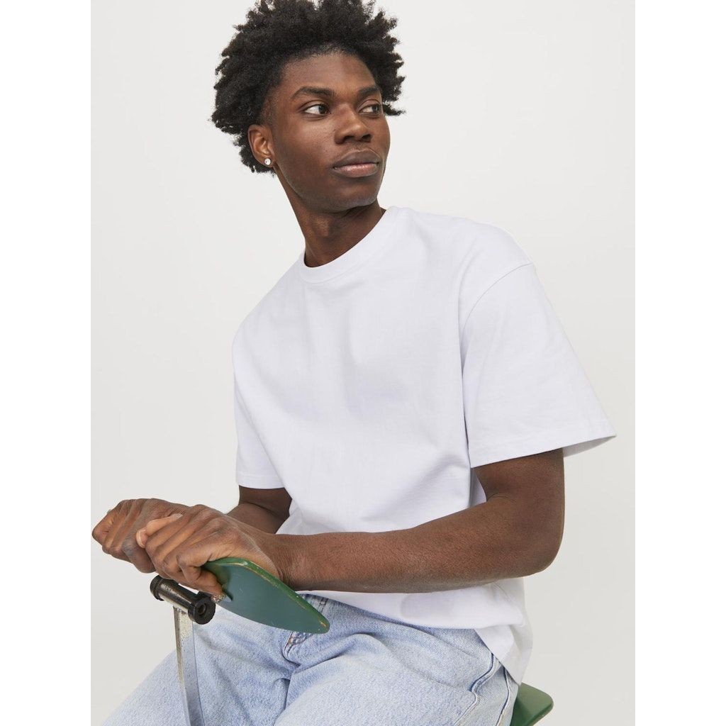 JACK & JONES Marškinėliai vyrams, Balta, Jorvibe het-shirts 7