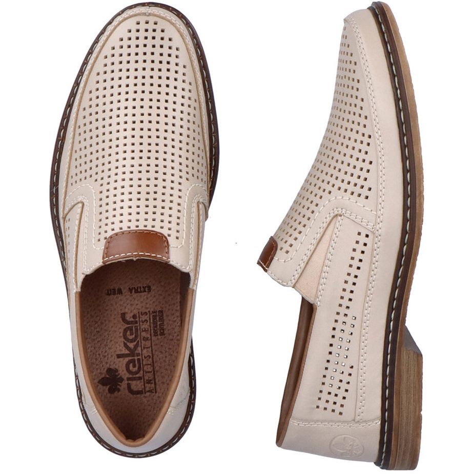 RIEKER Klasikiniai batai vyrams, Smėlio, FORMAL 11