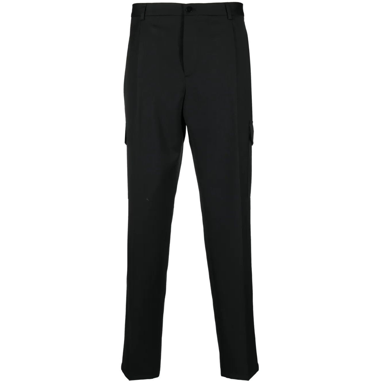 CALVIN KLEIN Laisvalaikio kelnės vyrams, Juoda, Rich travel wool cargo pants 1