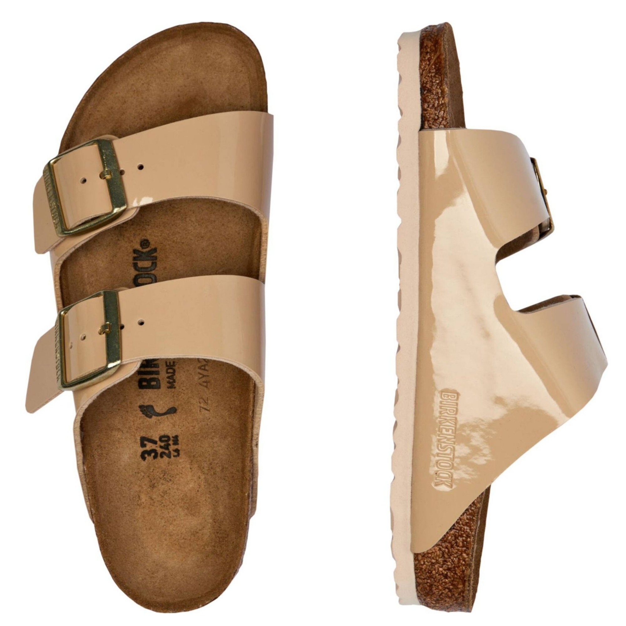 BIRKENSTOCK Šlepetės moterims, Smėlio, Arizona BF slippers 3