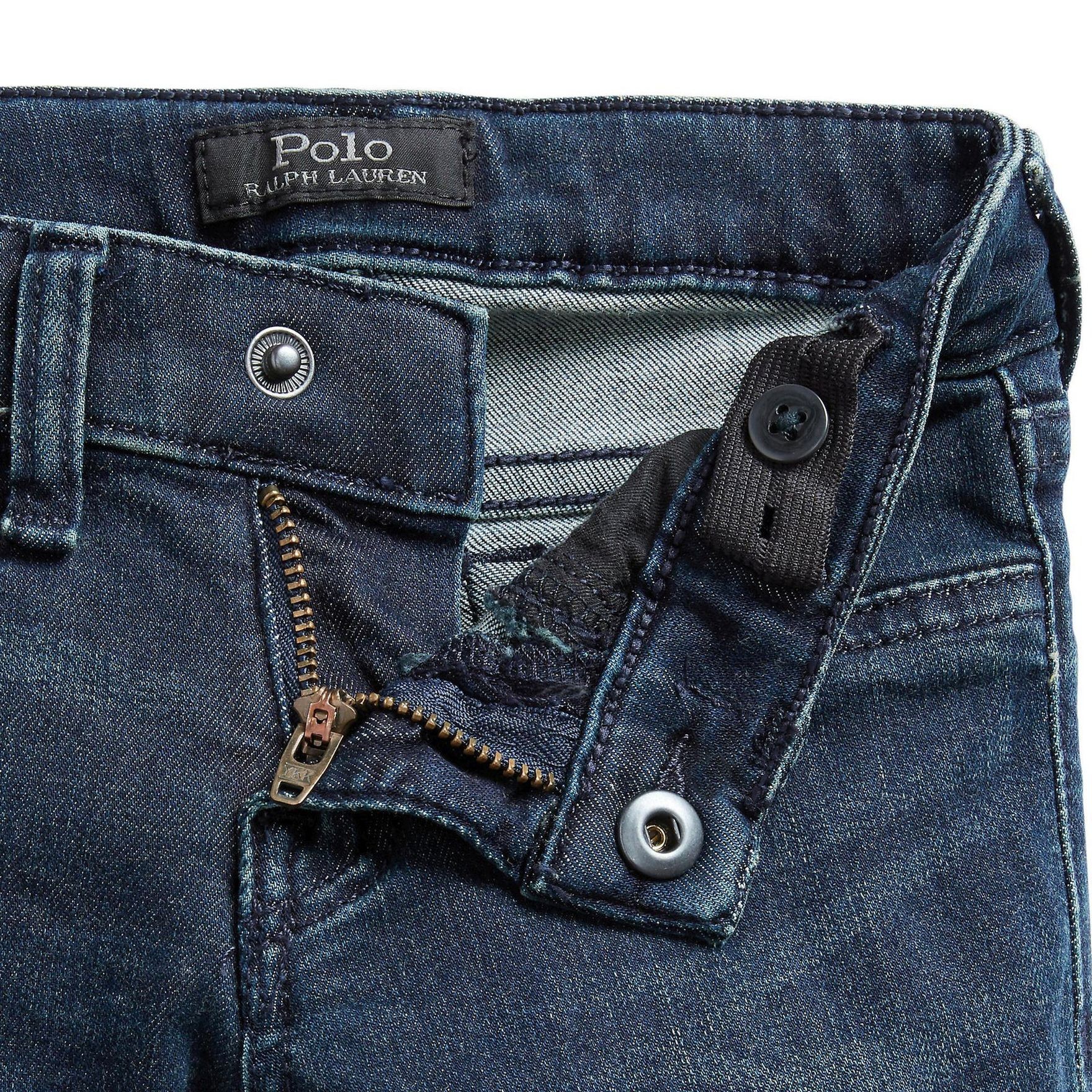 RALPH LAUREN KIDS Aptempti džinsai mergaitėms, Mėlyna, Aubrie denim legging (4-6x) 3