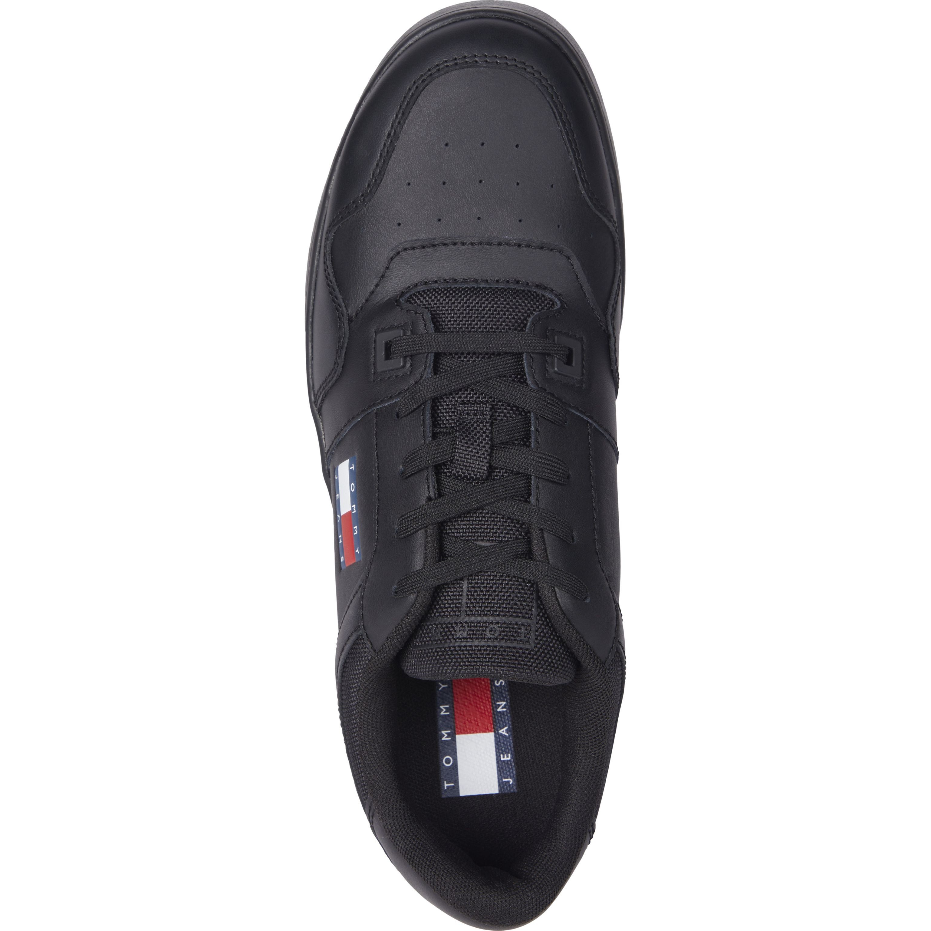 TOMMY JEANS Laisvalaikio bateliai vyrams, Juoda, Retro basket leisure 3