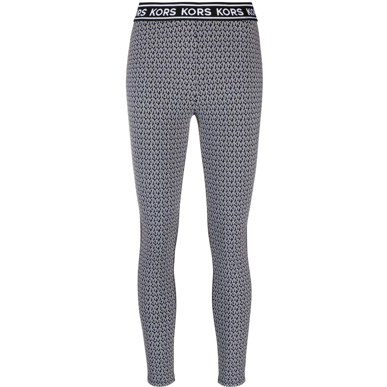 MICHAEL KORS Tamprės moterims, Juoda, MK logo legging 1