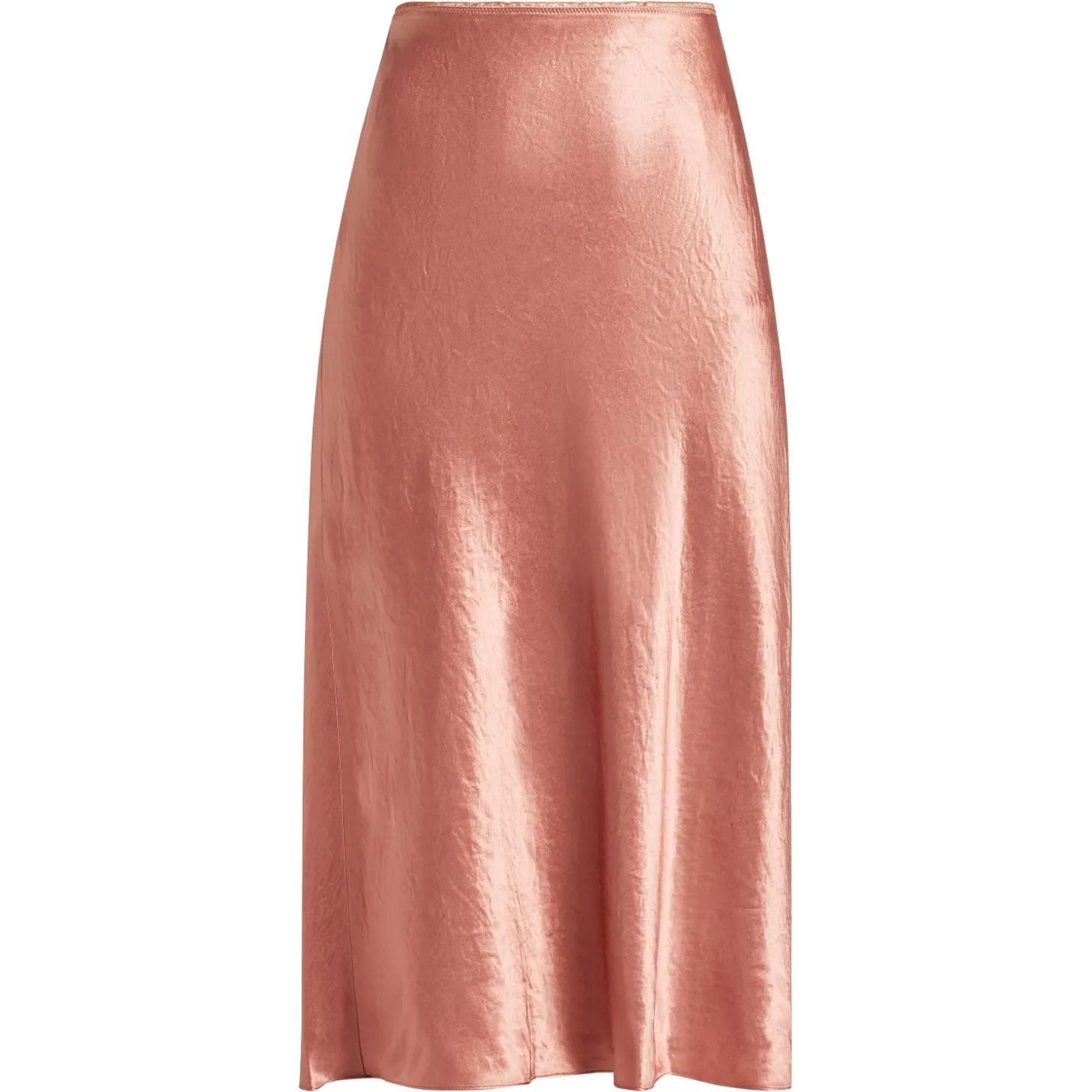 VINCE Midi sijonas moterims, Kūno, Shaped hem slip skirt 1