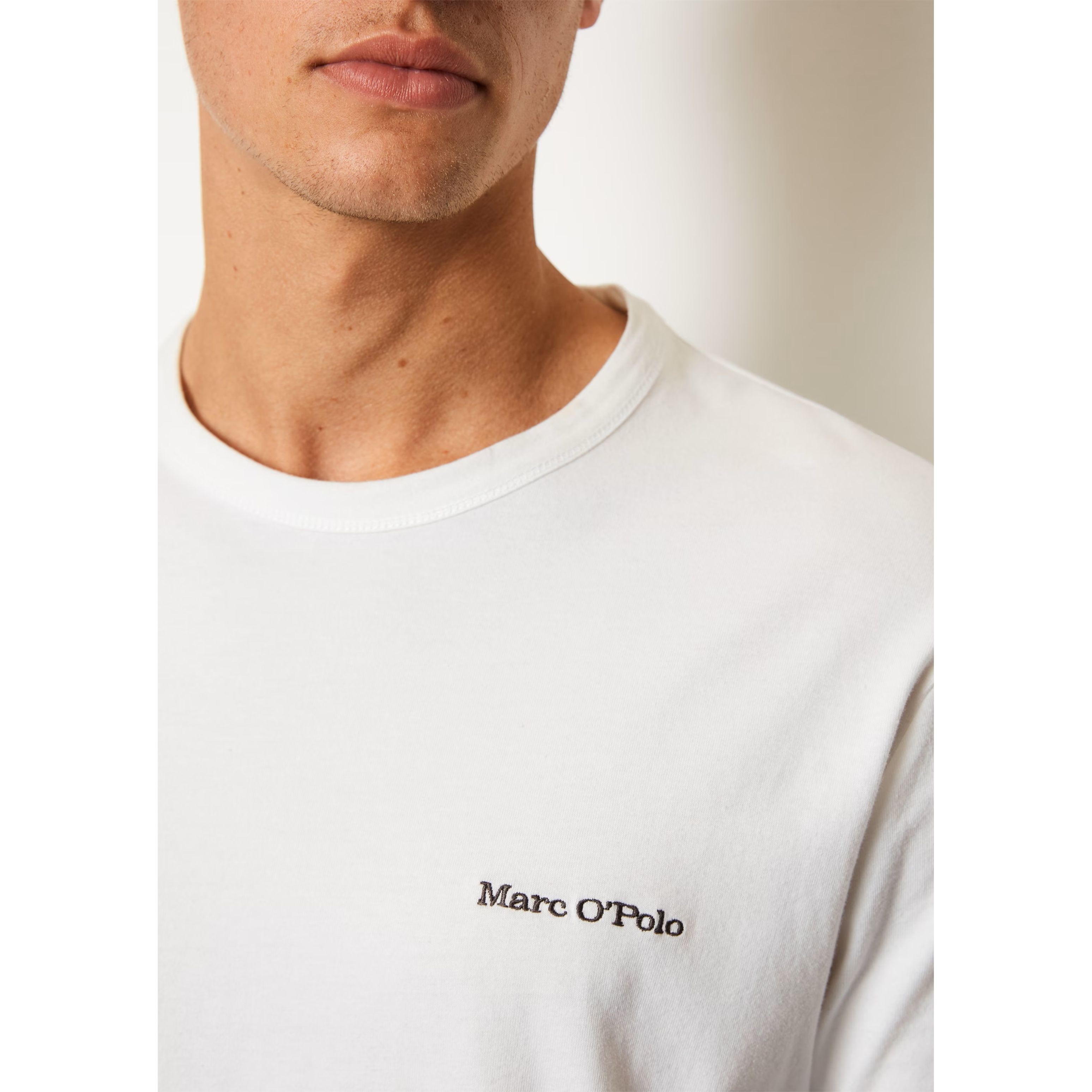 MARC O'POLO Marškinėliai vyrams, Balta 4