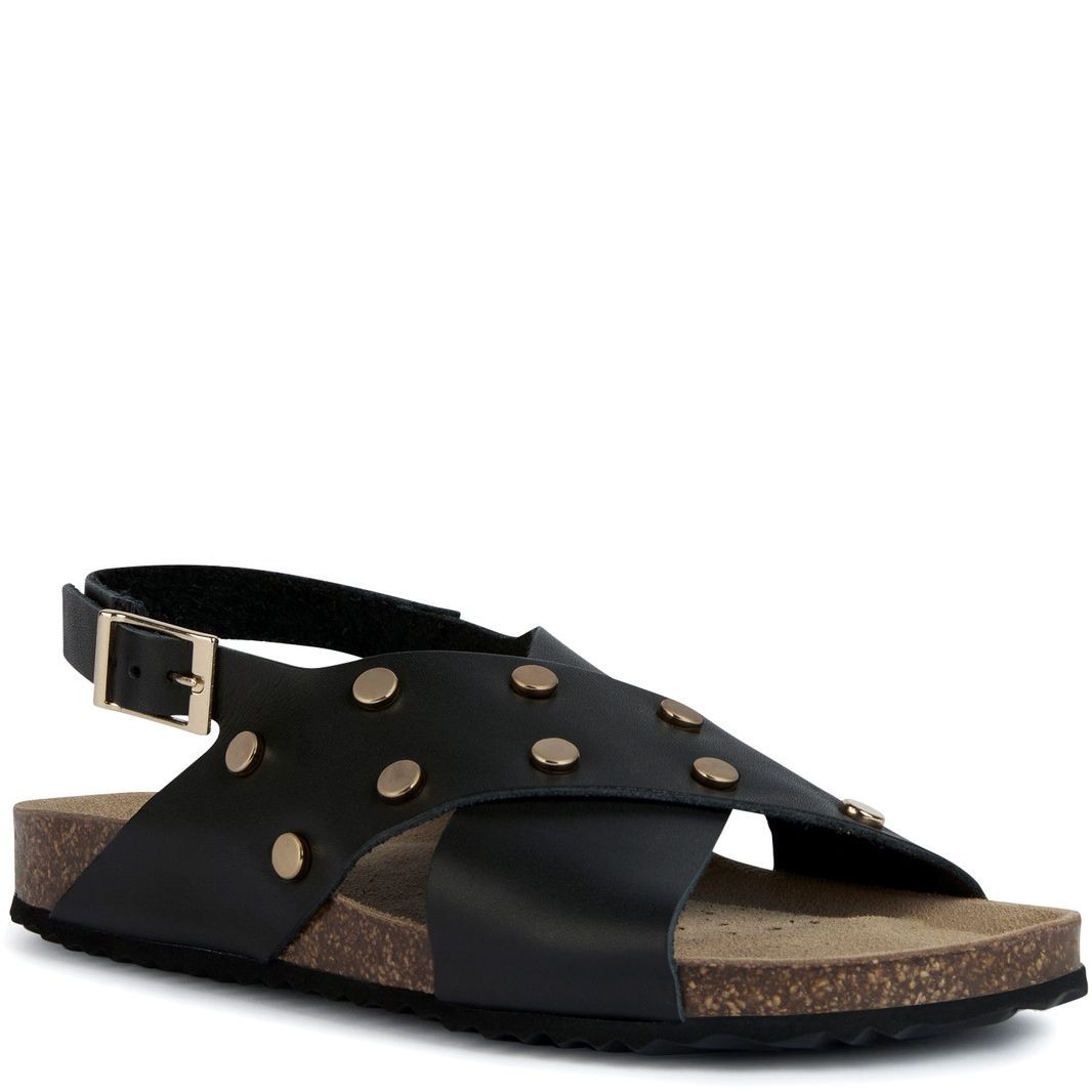 GEOX Basutės moterims, Juoda, BRIONIA SANDALS 1