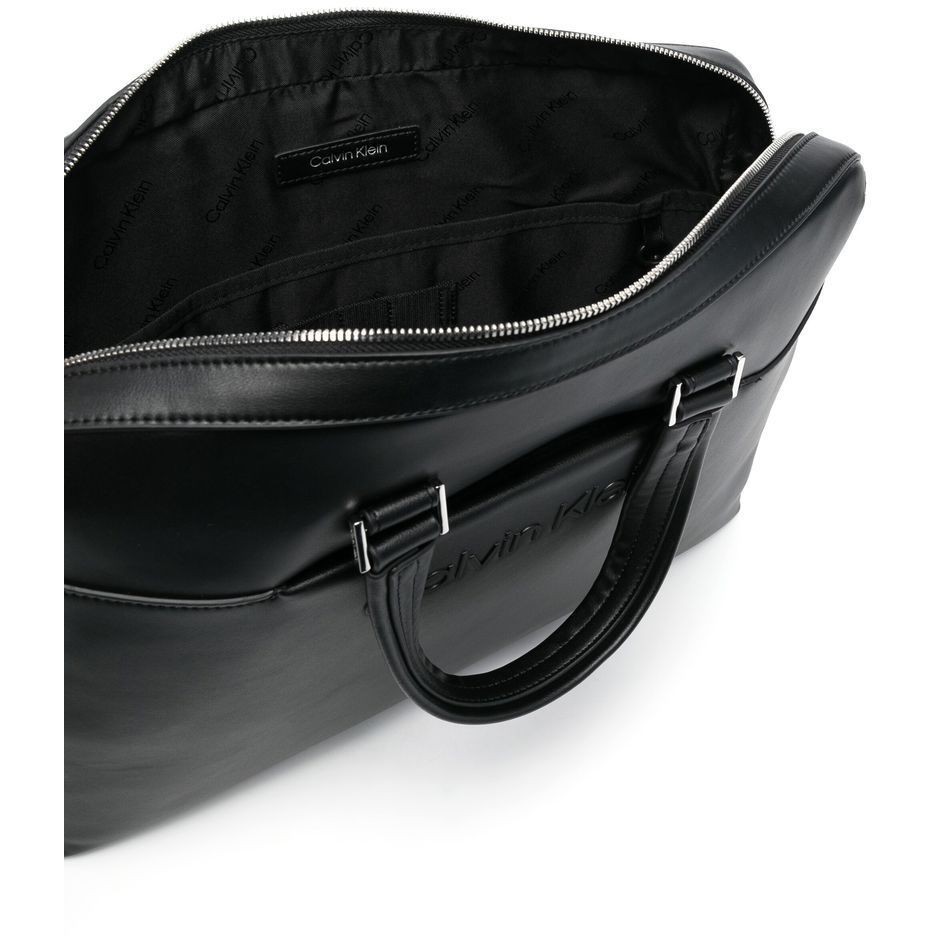 CALVIN KLEIN Dėklas kompiuteriui vyrams, Juoda, SET LAPTOP BAG W/PCKT 4