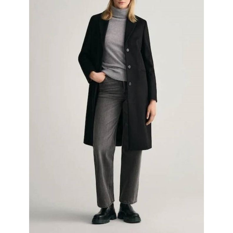 GANT Striukė moterims, Juoda, WOOL BLEND TAILORED 2