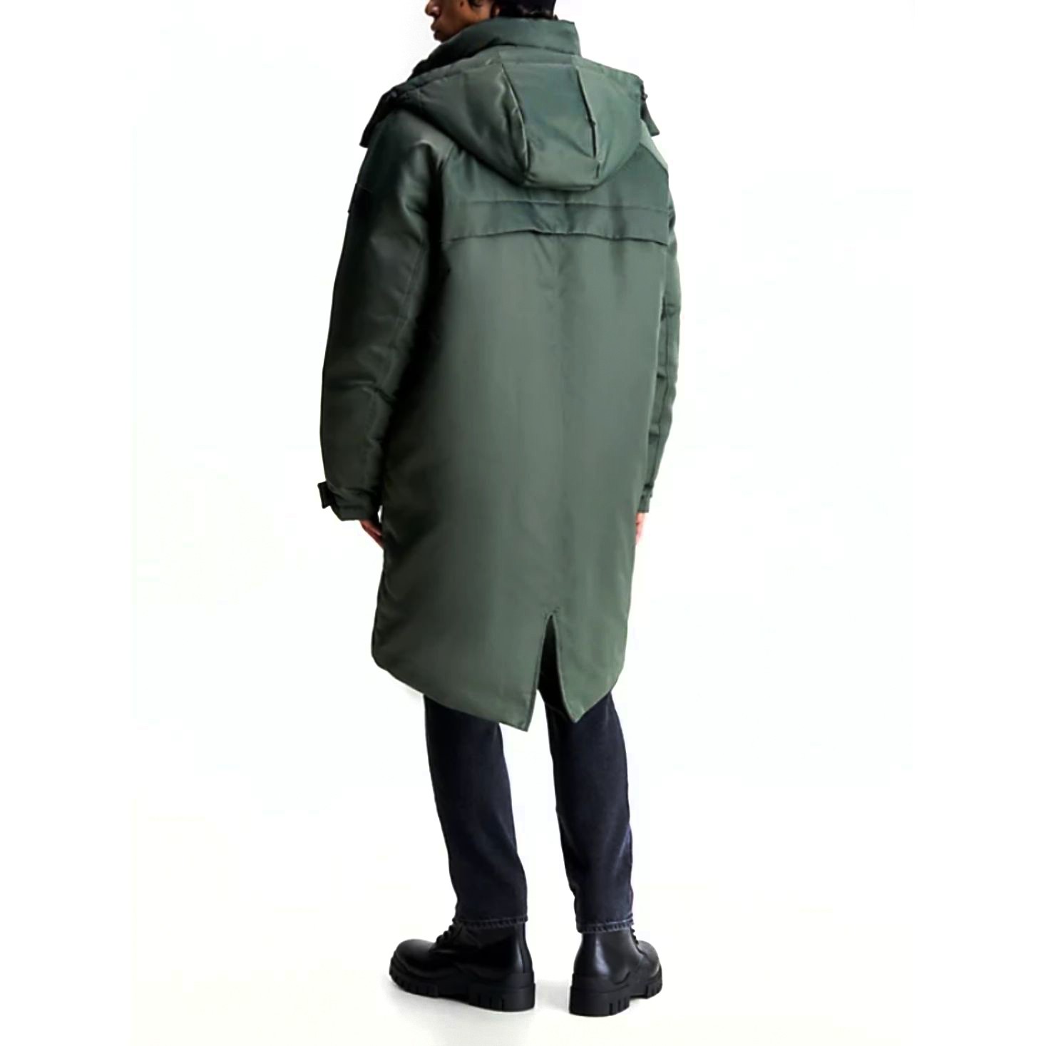 CALVIN KLEIN JEANS Pūkinė striukė vyrams, Žalia, Hyper real parka 2