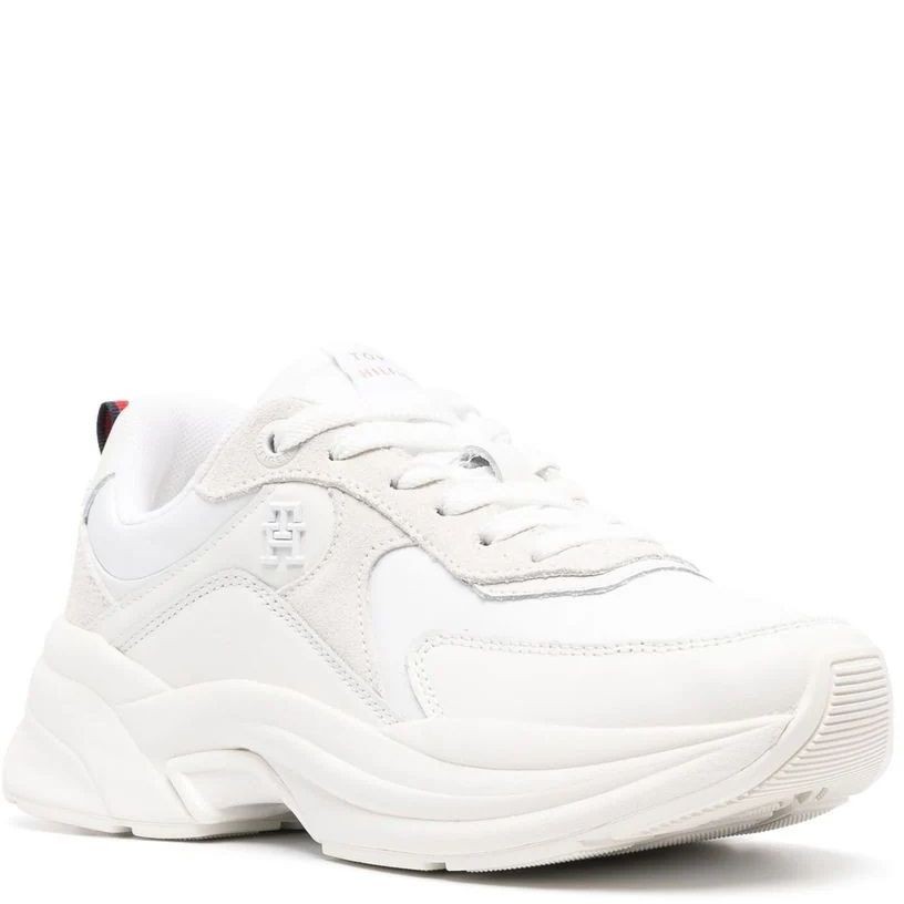 TOMMY HILFIGER Sportiniai bateliai moterims, Balta, Elevated chunky runner shoe 2