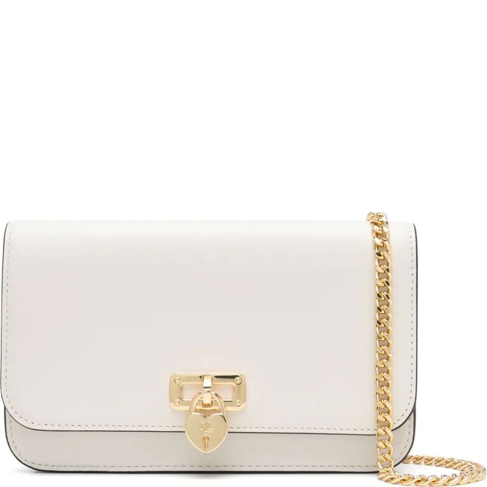 LAUREN RALPH LAUREN Rankinė per petį moterims, Balta, Wallet on a chain large 1