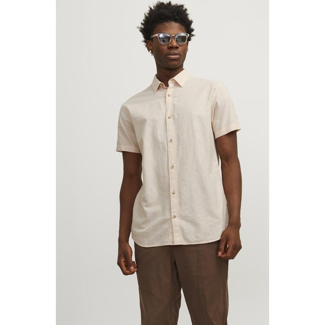 JACK & JONES Marškiniai vyrams, Balta, Jjesummer shirts 3