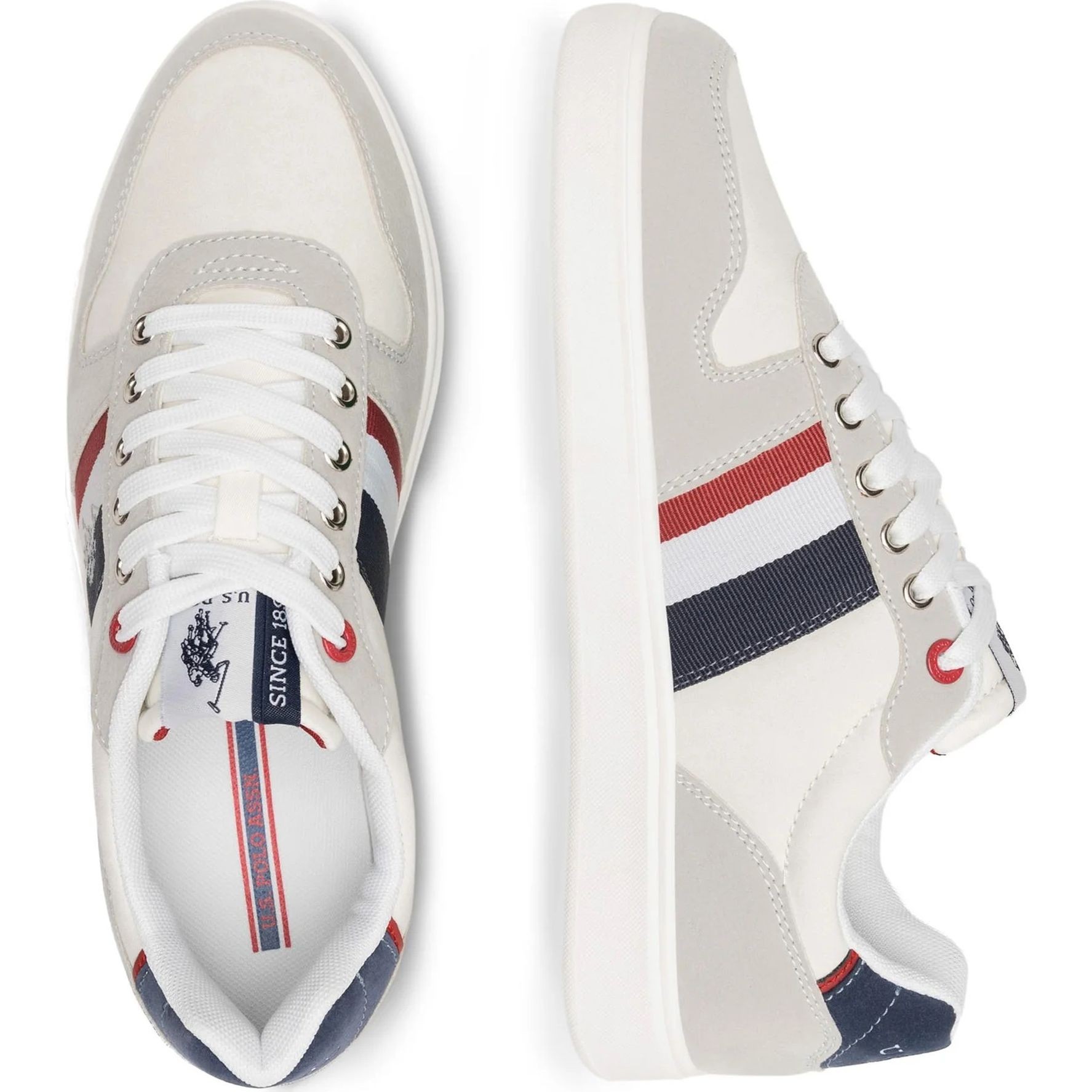 U.S.POLO Laisvalaikio bateliai vyrams, Balta, ROKKO 4