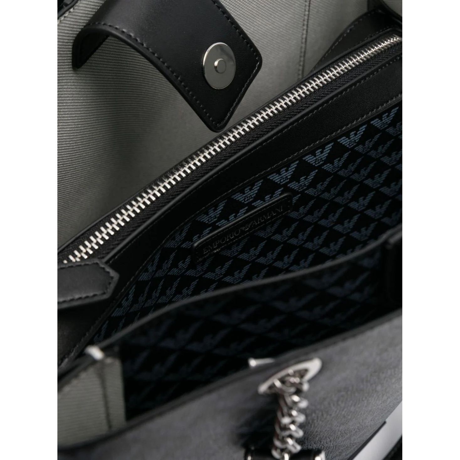 EMPORIO ARMANI Pirkinių krepšys moterims, Juoda, Shopping bag 4