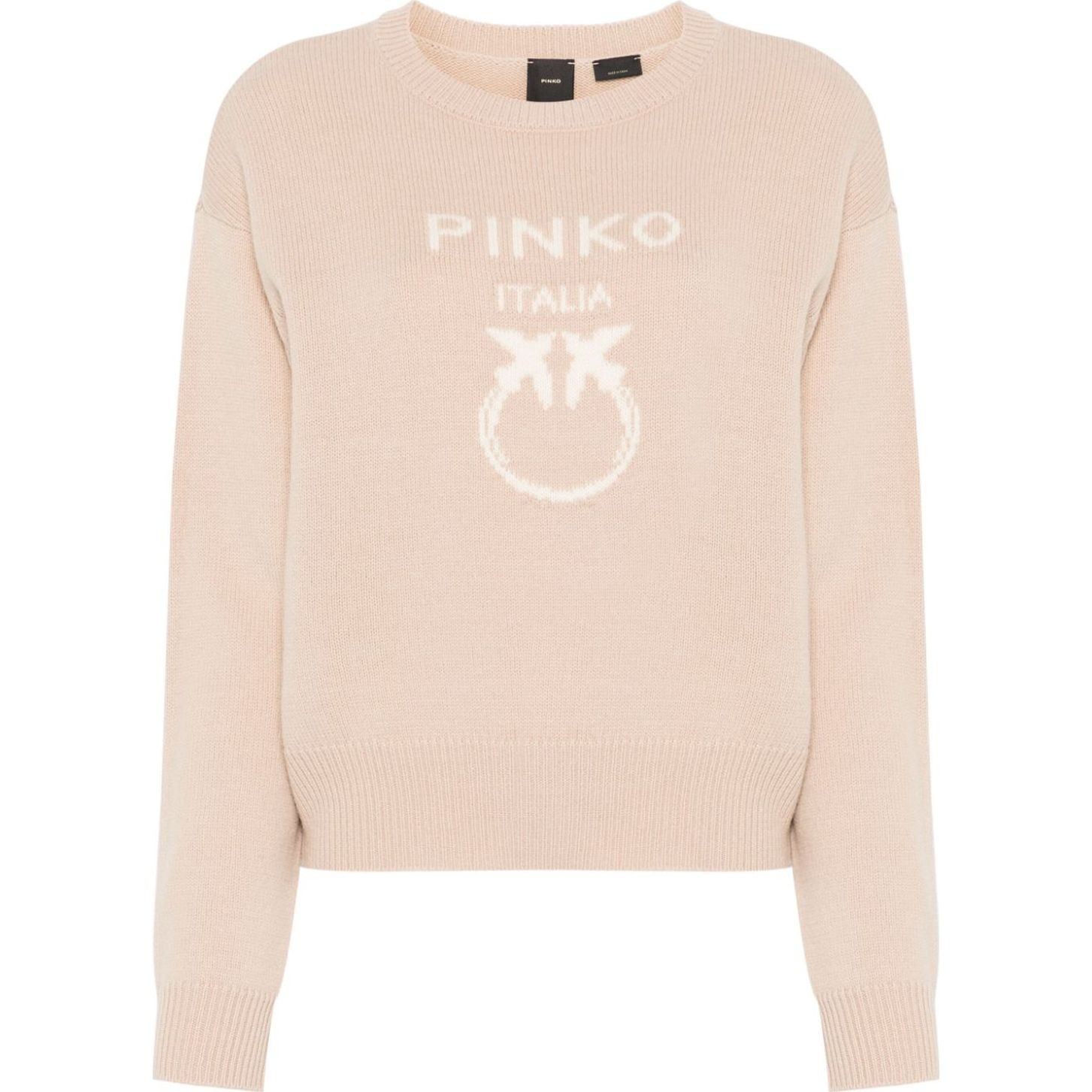 PINKO Džemperis moterims, Smėlio, Burgos wool jumper