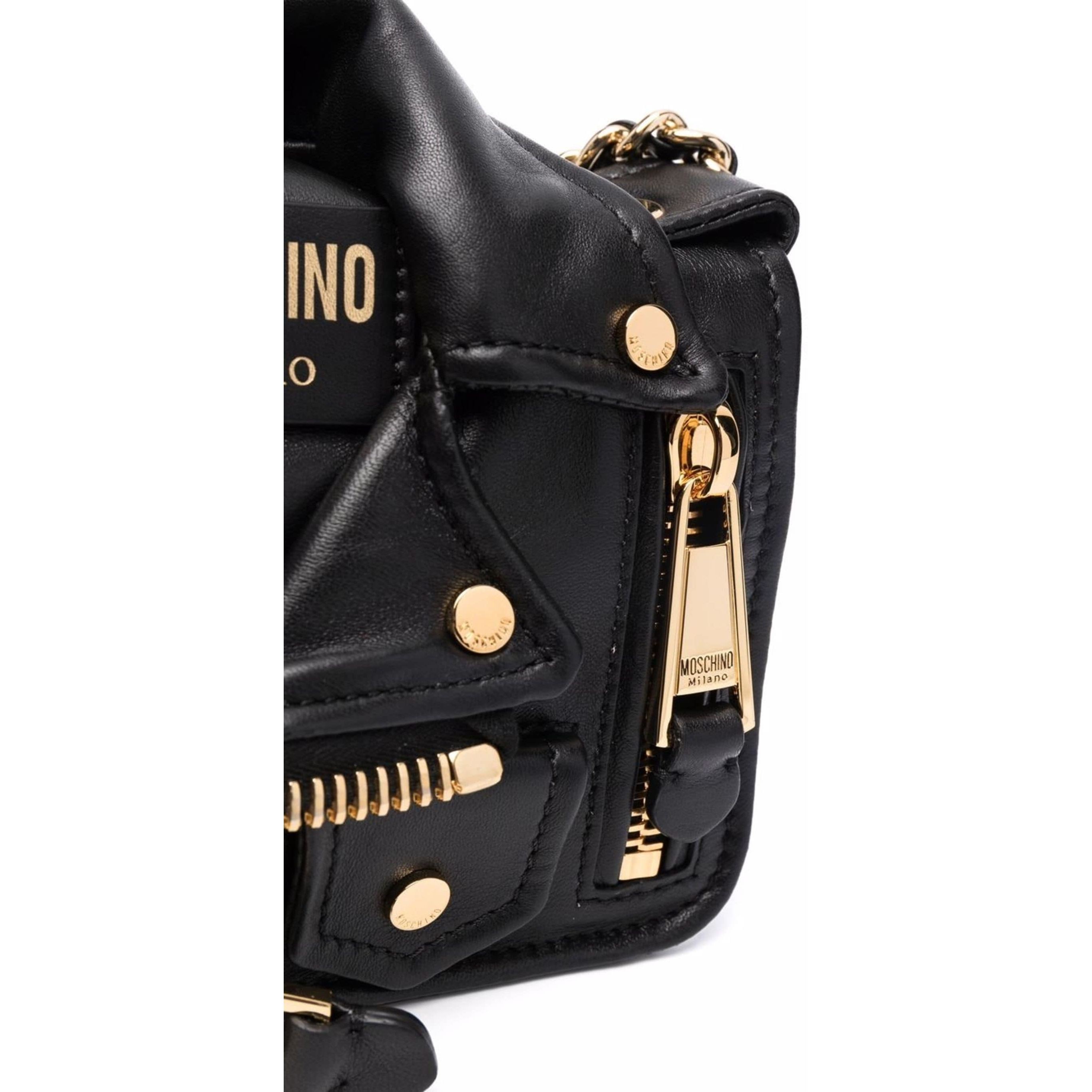 MOSCHINO Rankinė per petį moterims, Juoda, Shoulder bag 3