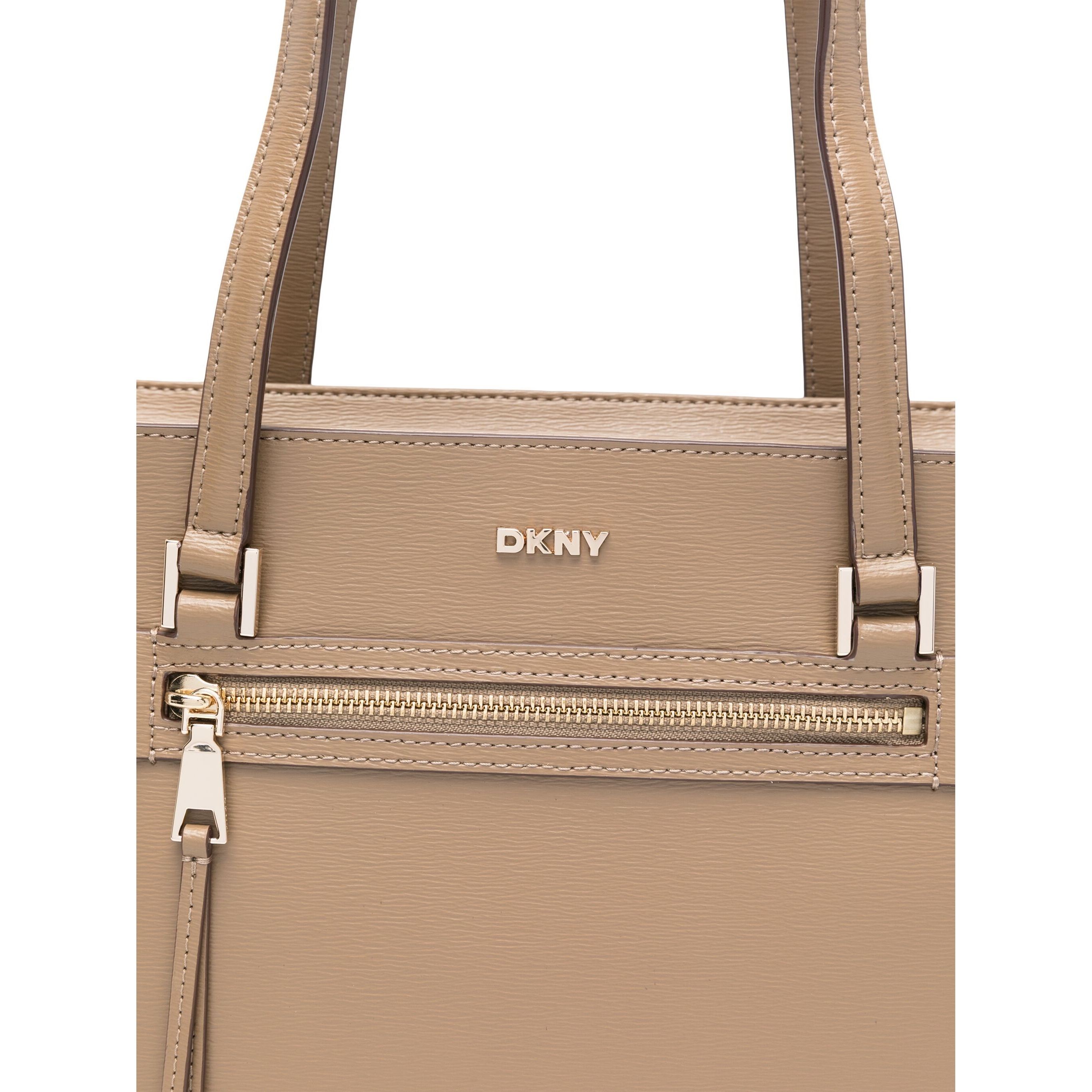 DKNY Pirkinių krepšys moterims, Mėlyna, Logo-lettering tote bag 3
