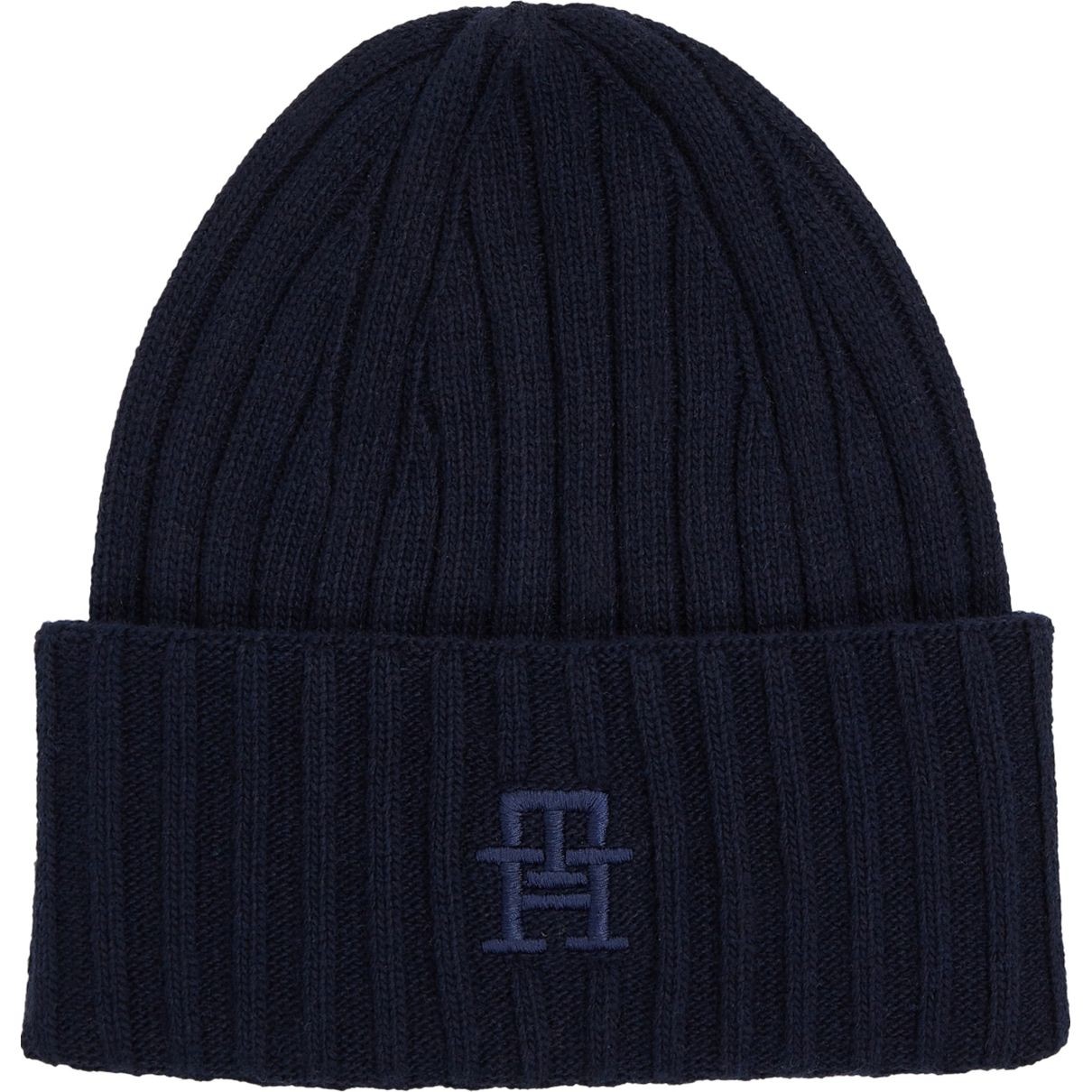 TOMMY HILFIGER Kepurė moterims, Mėlyna, Iconic beanie 1