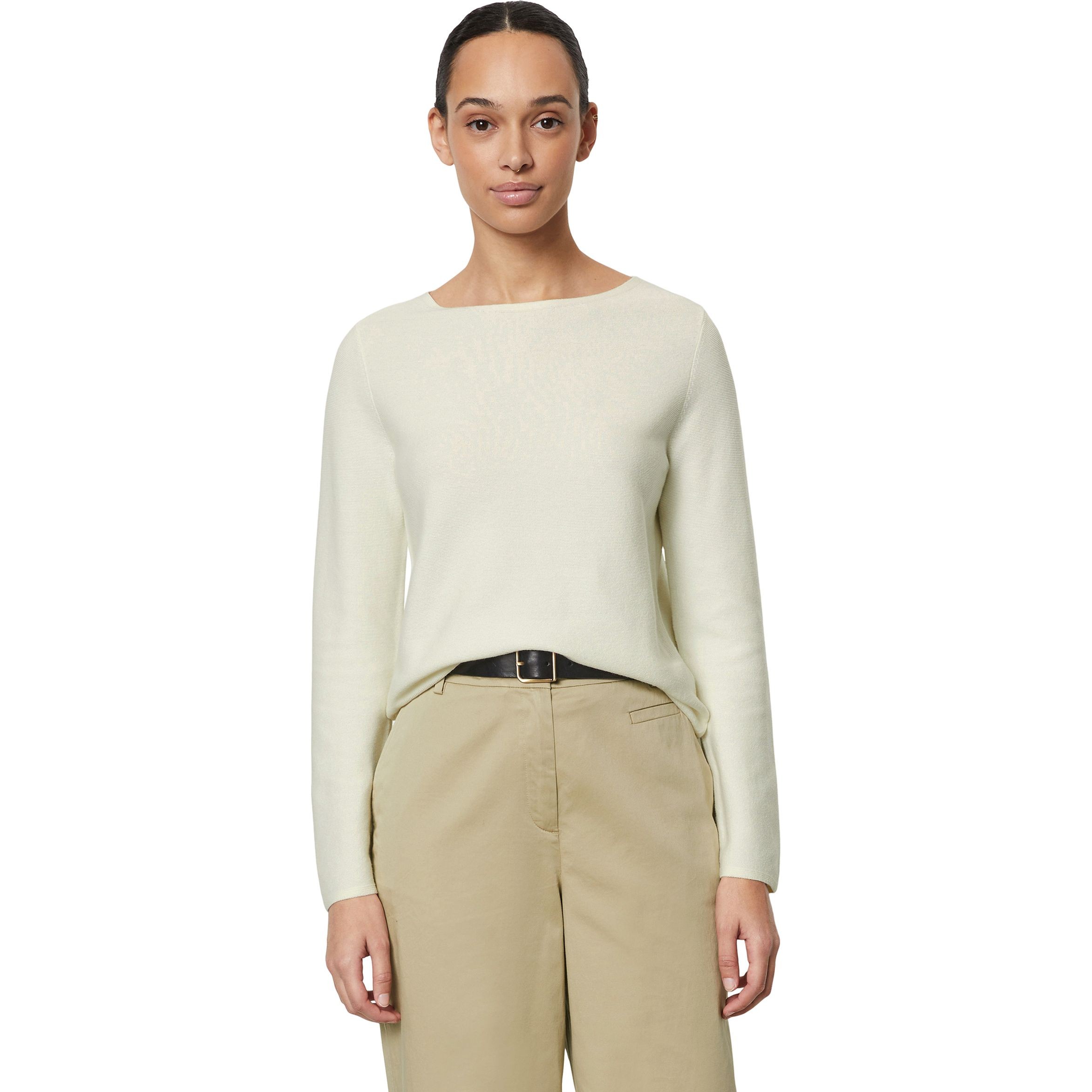 MARC O'POLO Megztinis moterims, Balta 2