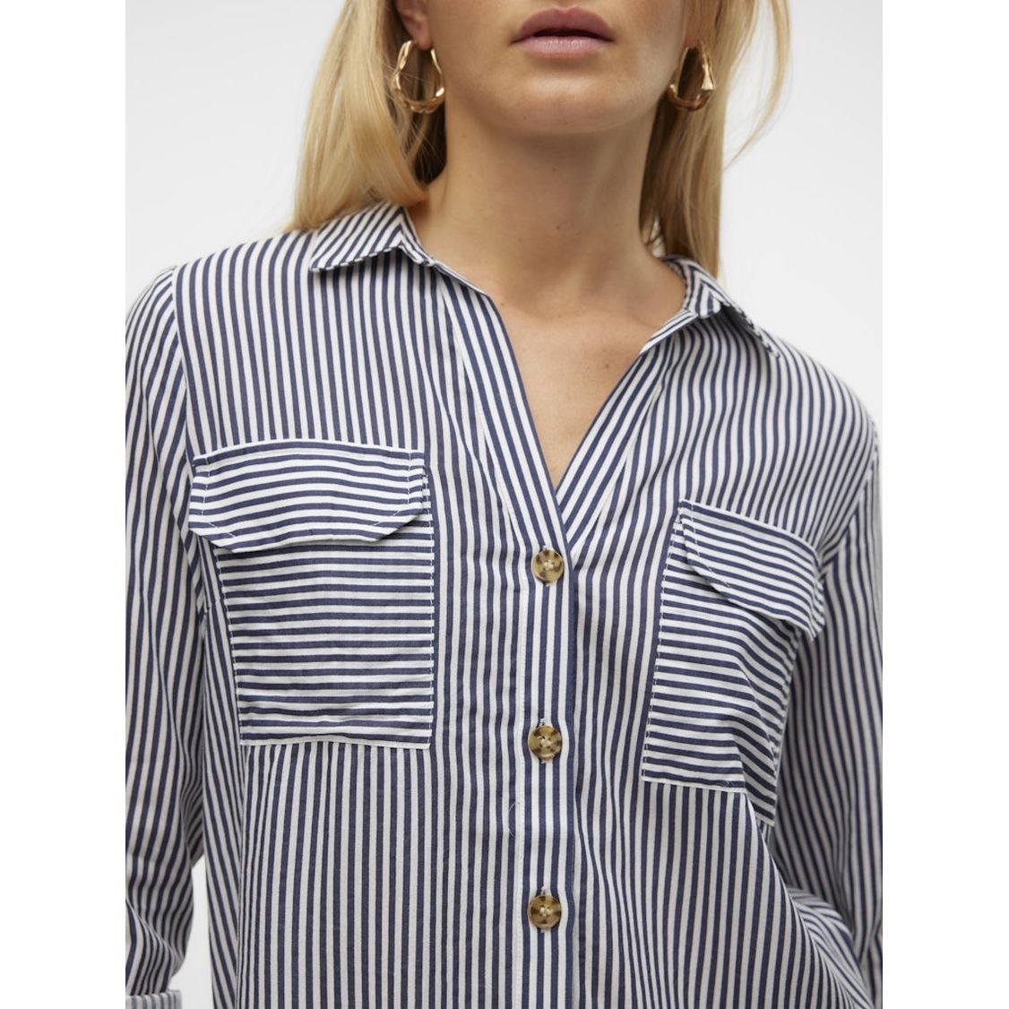 VERO MODA Marškiniai moterims, Balta, Vmbumpy shirts 6