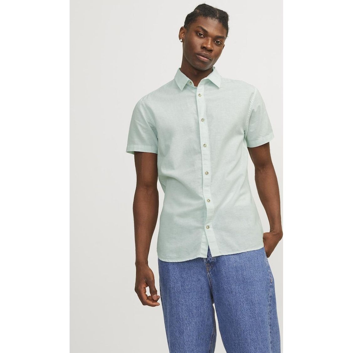 JACK & JONES Marškiniai vyrams, Mėlyna, Jjesummer shirts 2