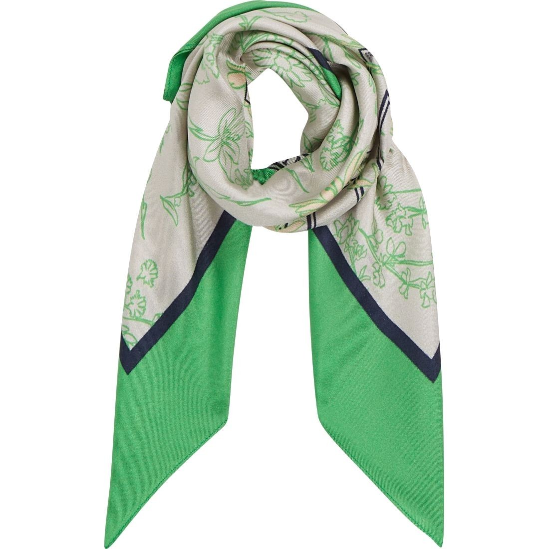 TOMMY HILFIGER Šalikas moterims, Žalia, Iconic prep floral bandana 2
