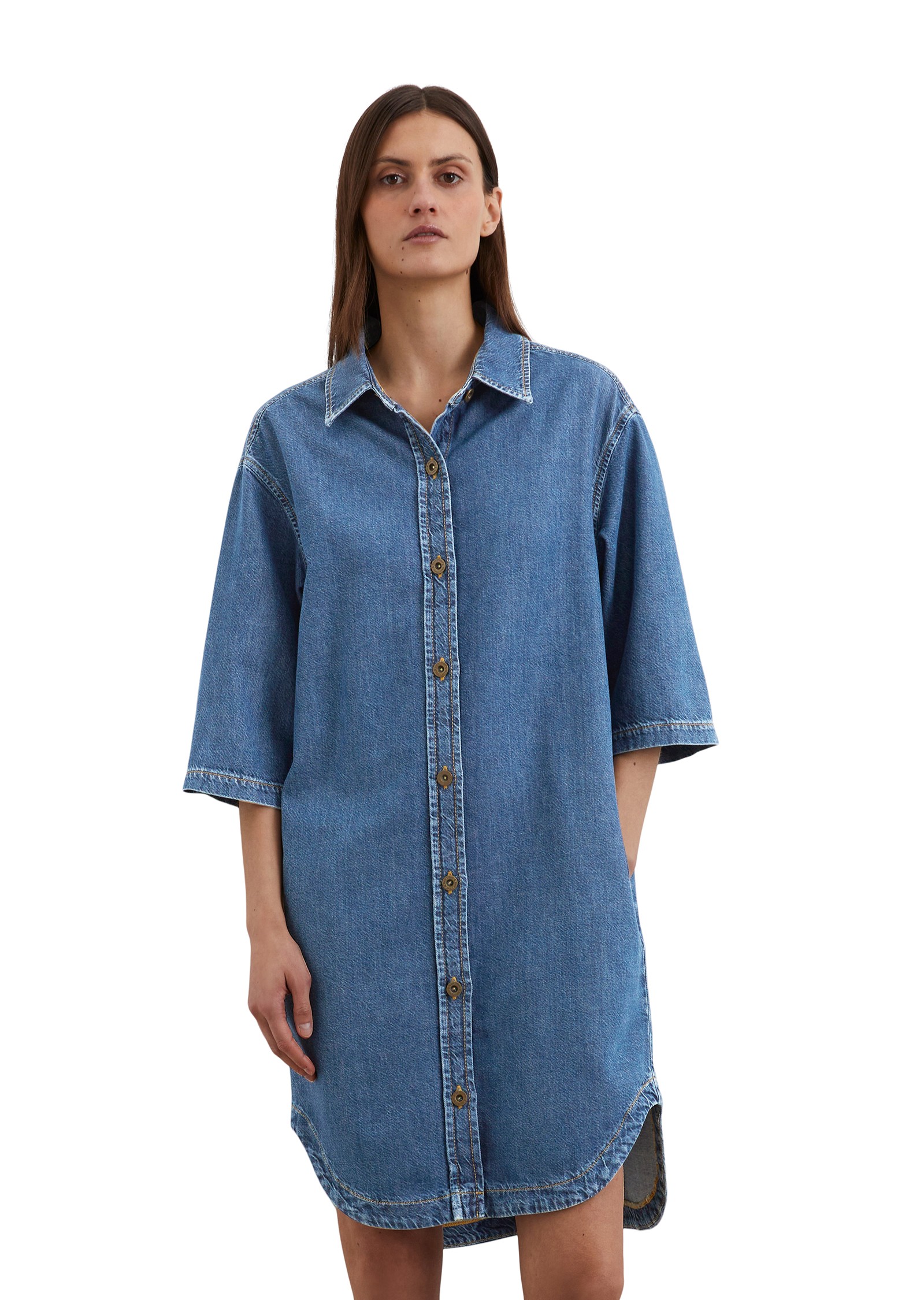 MARC O'POLO Midi suknelė moterims, Mėlyna, Midi dress 503906326003 2