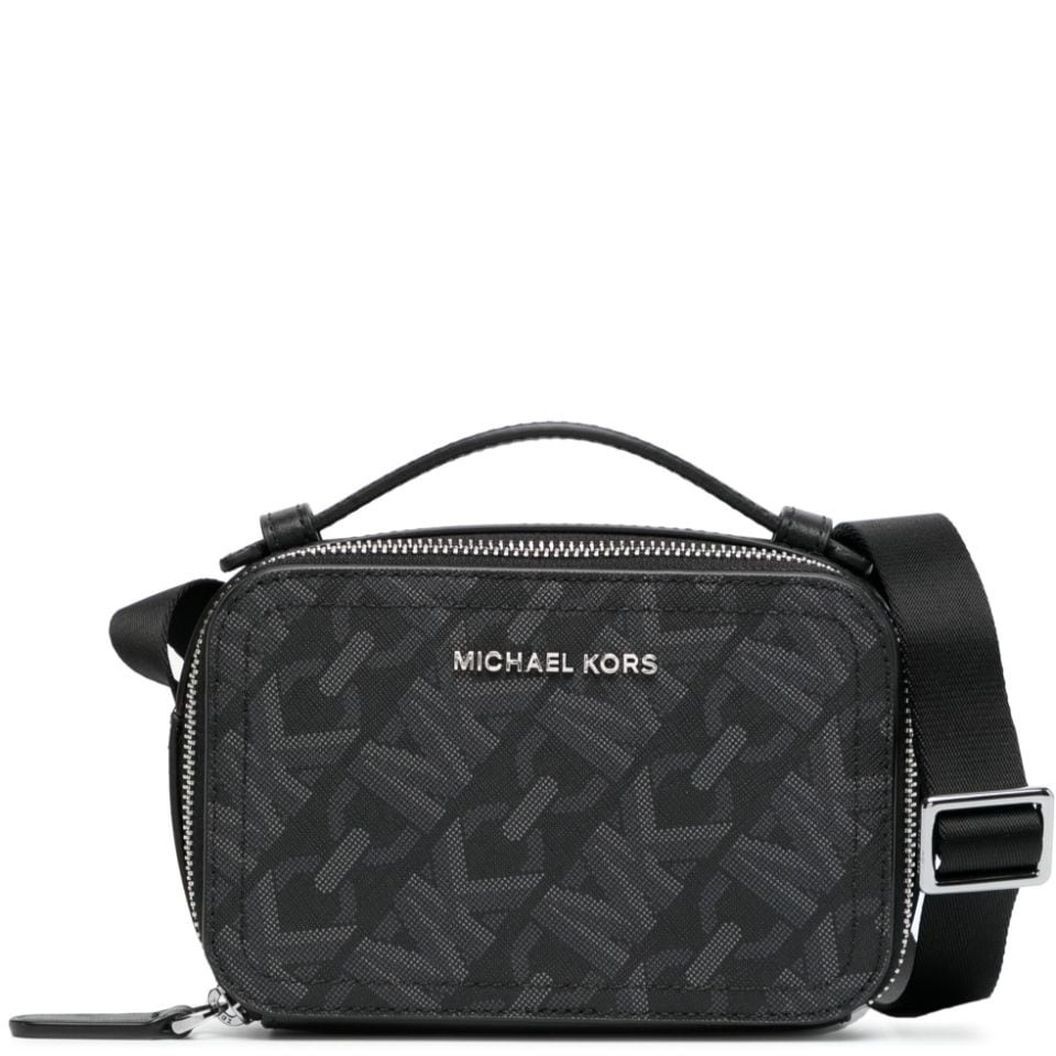 MICHAEL KORS Rankinė per petį vyrams, Juoda, Micro map bag 1