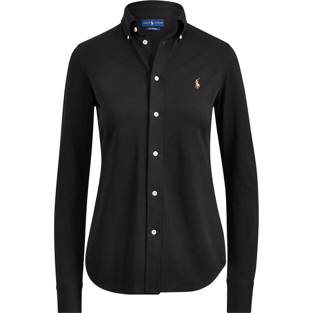 POLO RALPH LAUREN Marškiniai ilgomis rankovėmis moterims, Juoda, Oxford Shirt